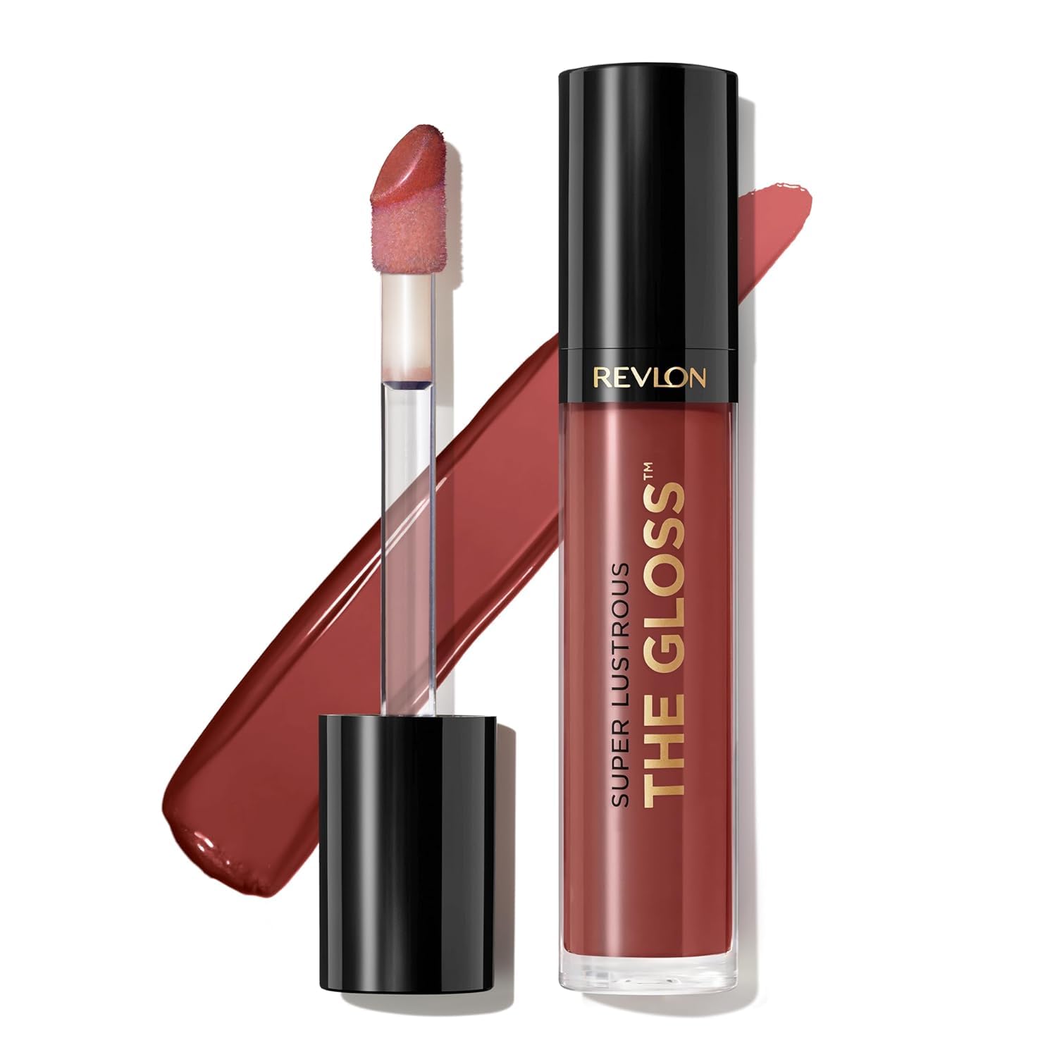 Revlon Super Lustrous The Gloss, Non-Sticky, High Shine Glossy Finish, Lightweight Moisture Enriched With Agave, Moringa Oil Cap