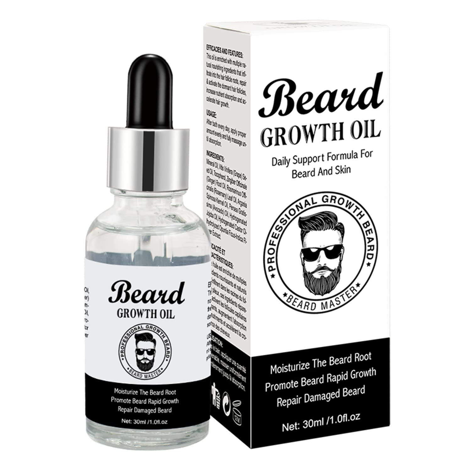 DISAAR BEAUTY Beard Growth Oil Moisturizing Repair Damaged Hair 30ml