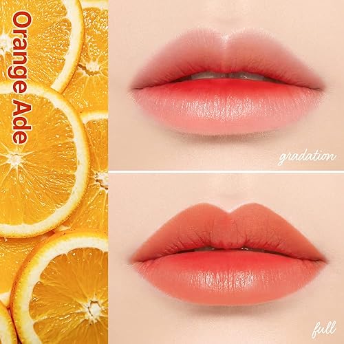 Etude Dear Darling Water Tint Orange Ade (21Ad) Vivid Color Lip Stain With Moisturizing Weightless & Non-Sticky Finish Lip Stain