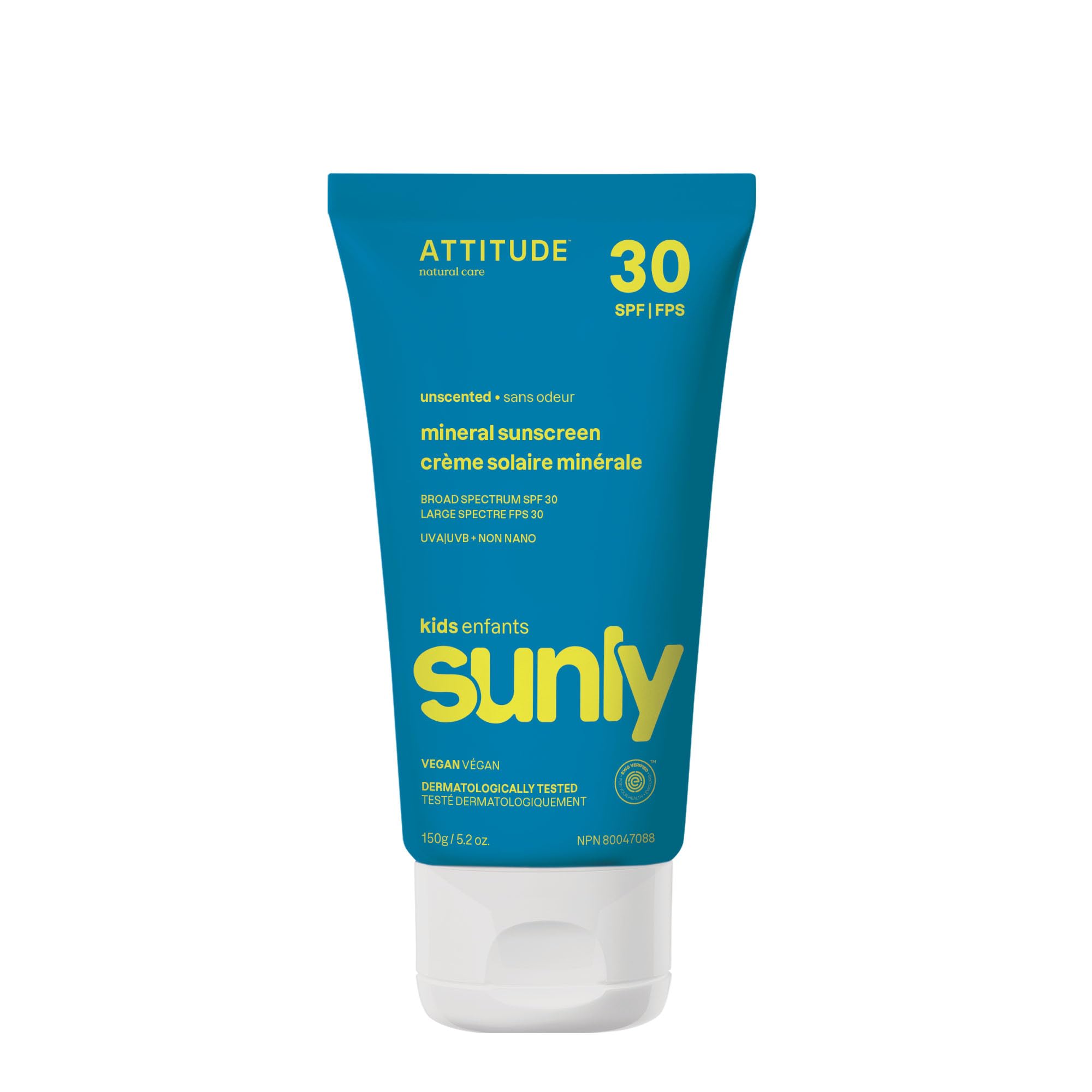 Attitude Mineral Sunscreen For Baby And Kids, Ewg Verified, Broad Spectrum Uva/Uvb, Dermatologically Tested, Plant And Mineral-B