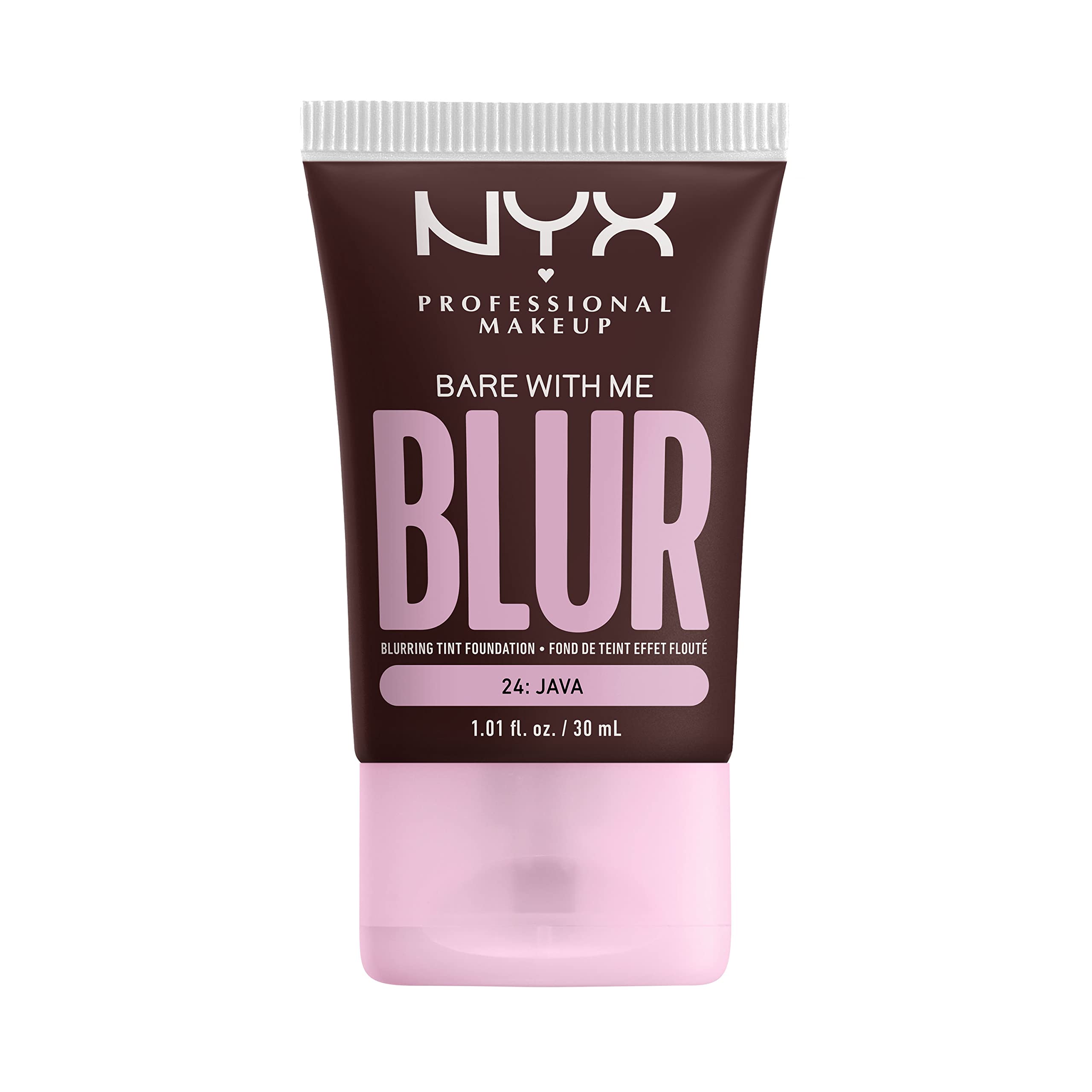 NYX PROFESSIONAL MAKEUP Bare With Me Blur Skin Tint Foundation Make Up with Matcha, Glycerin & Niacinamide - Java