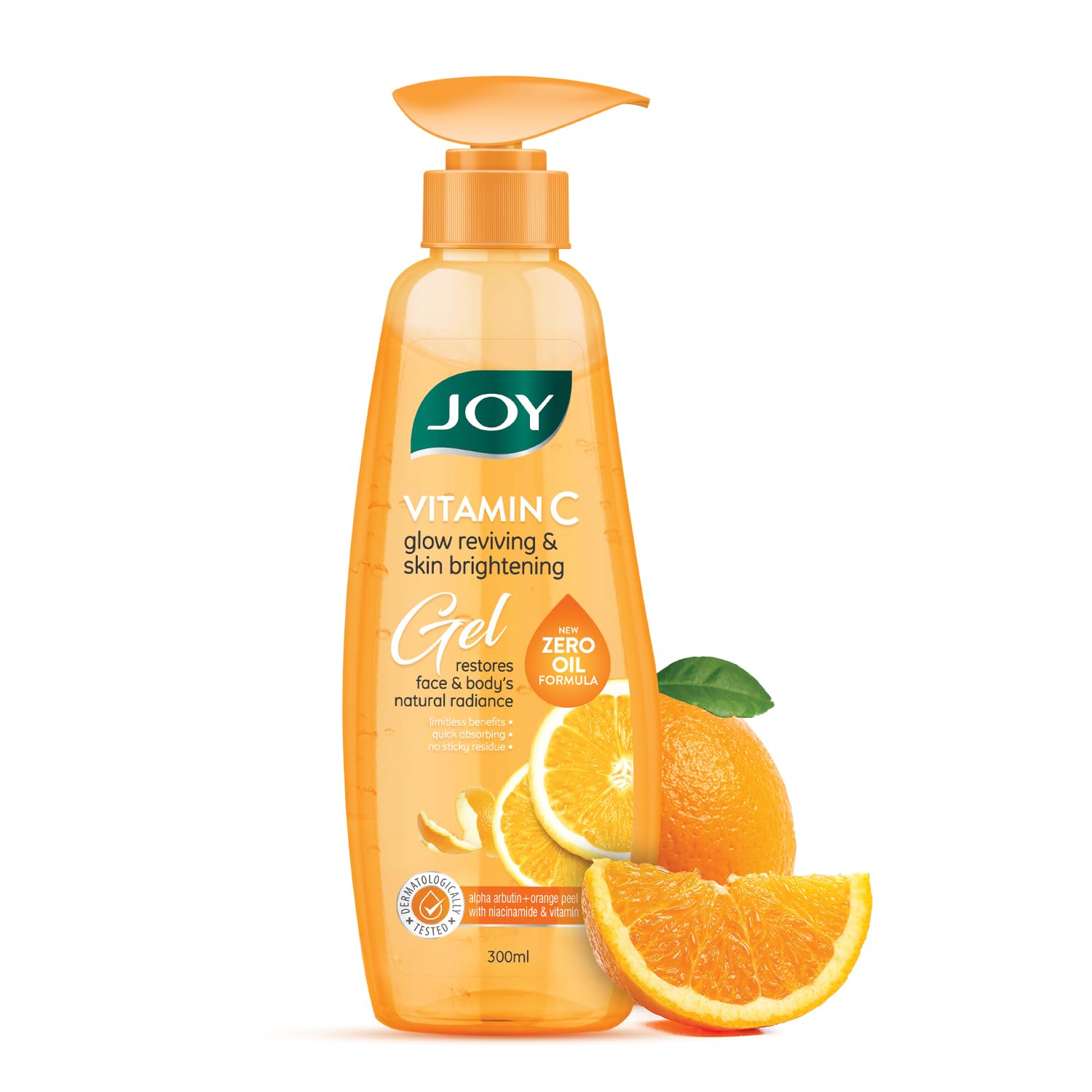 Joy Vitamin C Gel | Glow Reviving & Skin Brightening Gel | With Orange Peel Extract, Alpha-Arbutin, Anti Tan, Sun Protection, Sk