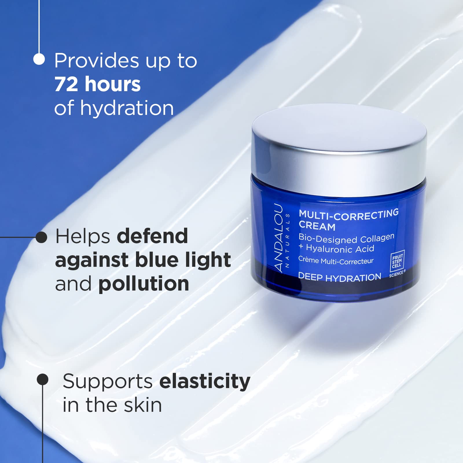 Andalou Naturals Deep Hydration Multi Correcting Cream, 17 Oz