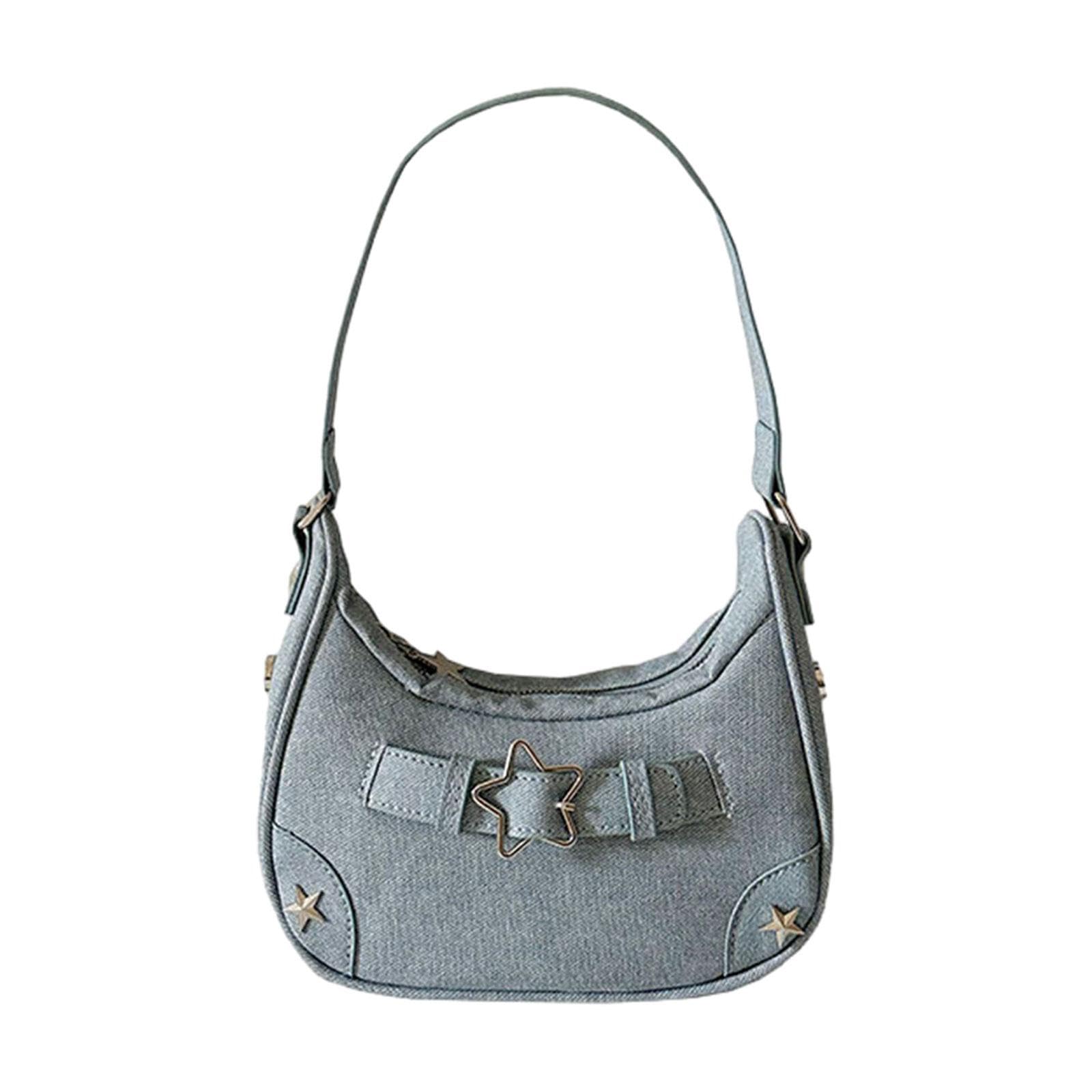 Enakshi Denim Bag For Women Satchel Ladies Star Tote Bag Armpit Purse Trendy Handbag|Clothing, Shoes & Accessories | Womens Hand