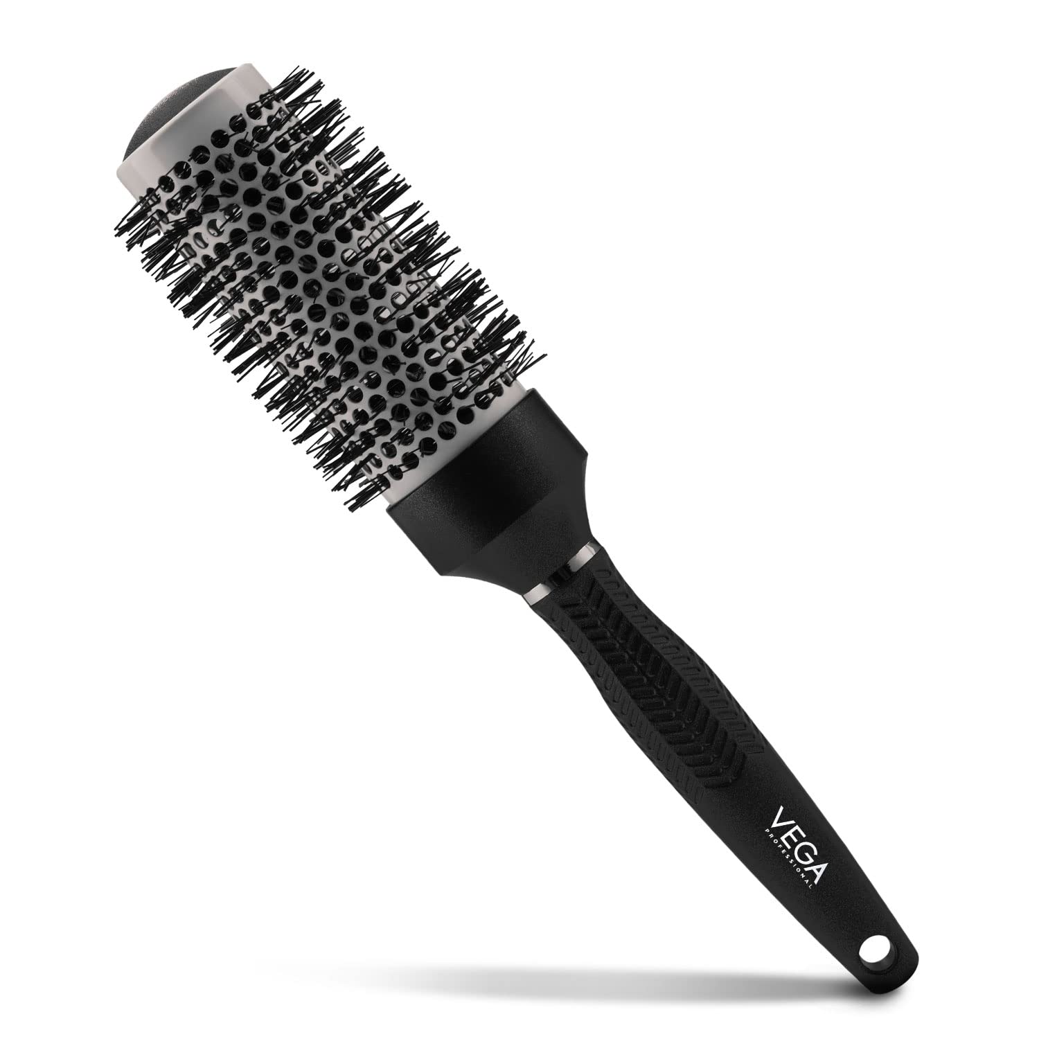 Vega Professional Ceramix Shine Blow Dry Round Hair Brush 43Mm | Black Hair Styling & Blow Dry Brush For Men & Women | Smooth Ce