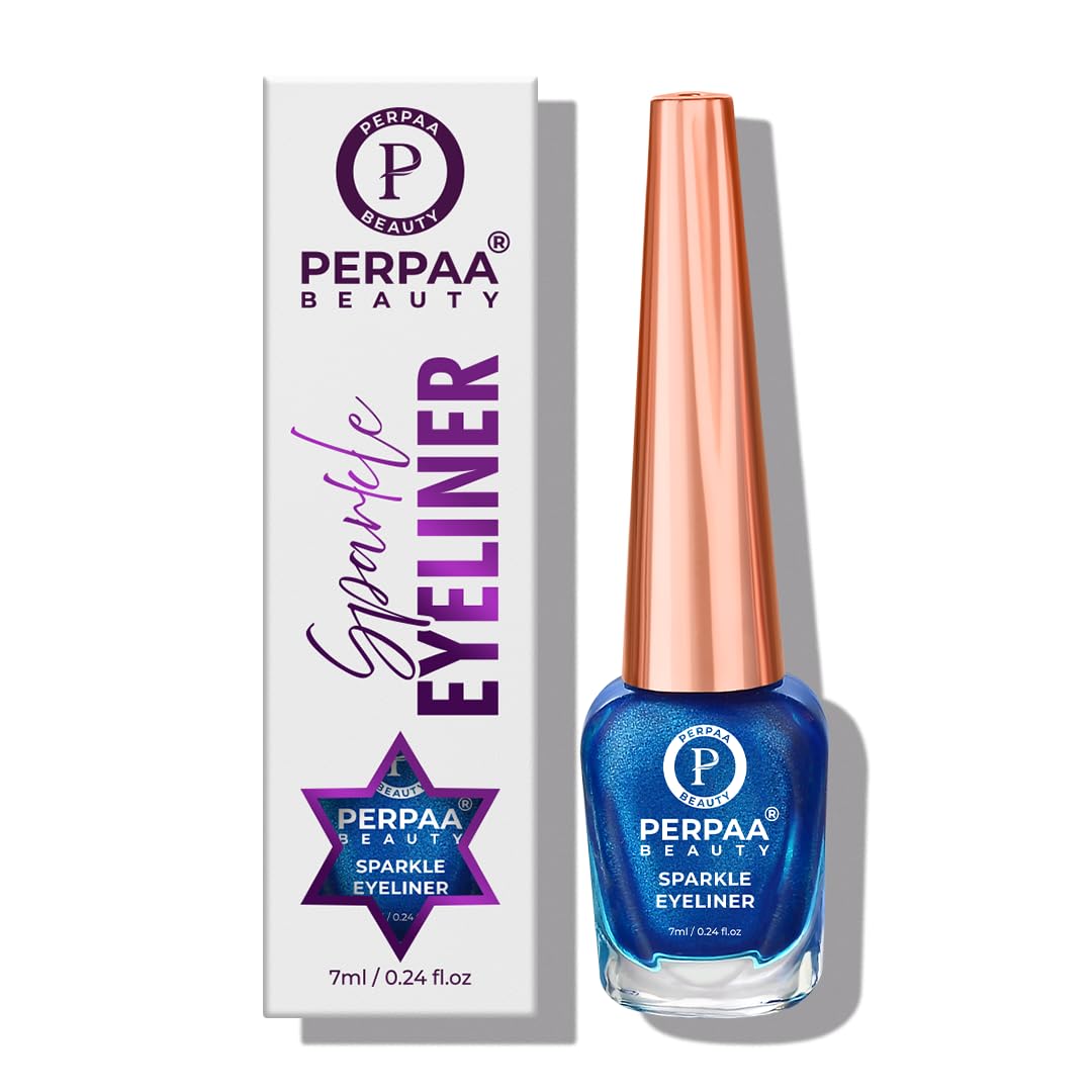 Perpaa Beauty Liquid, Shimmery Glitter Waterproof, Eyeliner, Absolute Shine, Metallic Smudge Proof, Long Lasting, Eye Makeup For