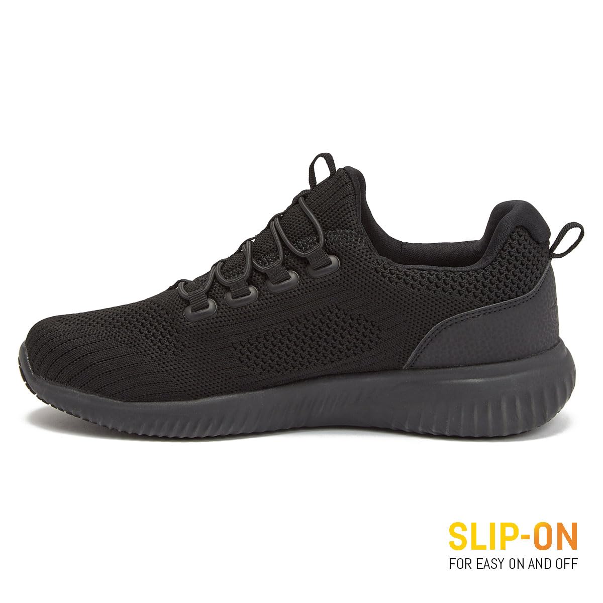 Avia Anchor Sr Mesh Slip On Non Slip Shoes For Women, Water Resistant Womens Restaurant, Work  Food Service Sneakers - Black, 85
