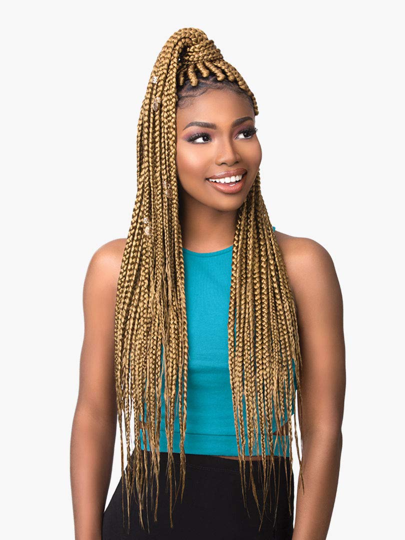 Sensationnel African Collection Kanekalon Aquatex Pre-Layered Synthetic Braid 48'' / Water-Repellent - 3Xruwa (2Packs, 1B)