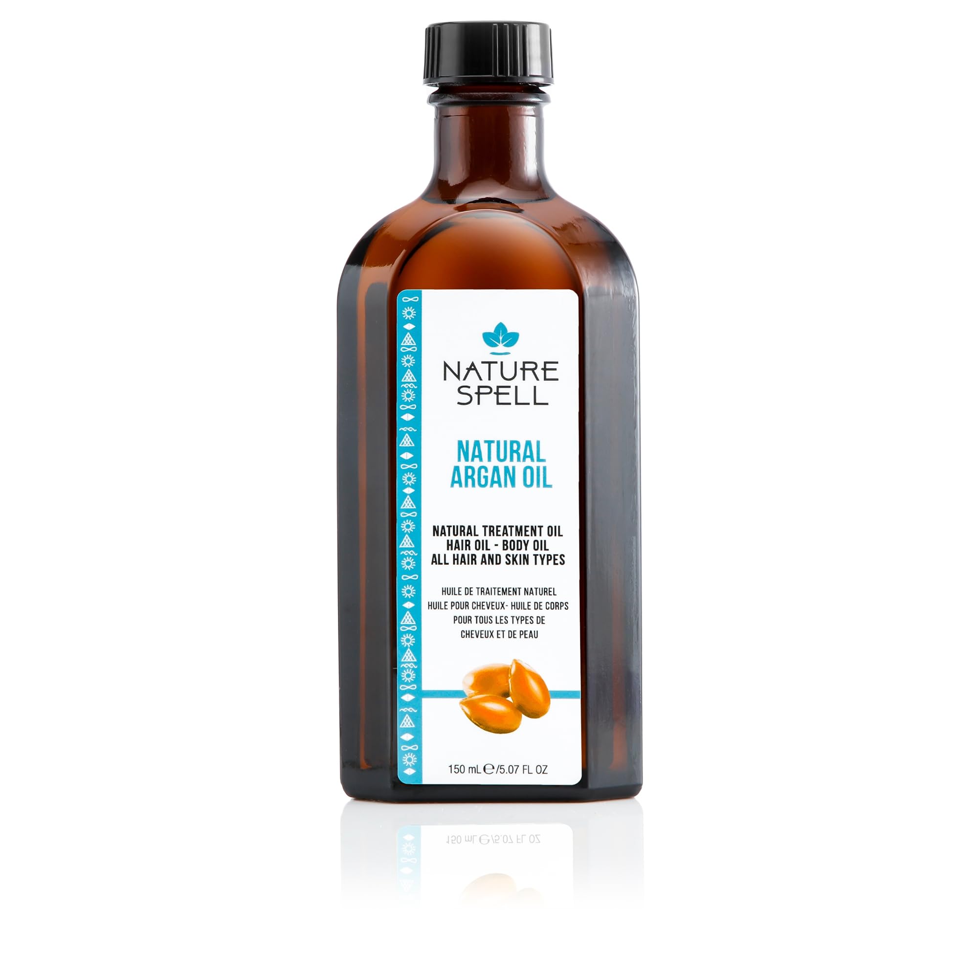 Nature Spell Argan Oil for Hair & Body, Targets Split Ends & Reduces Appearance of Scars, 5.07 Fl Oz