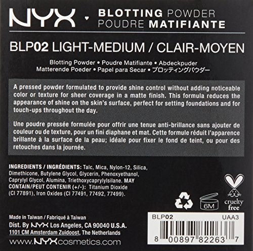 NYX PROFESSIONAL MAKEUP Blotting Powder, LightMedium
