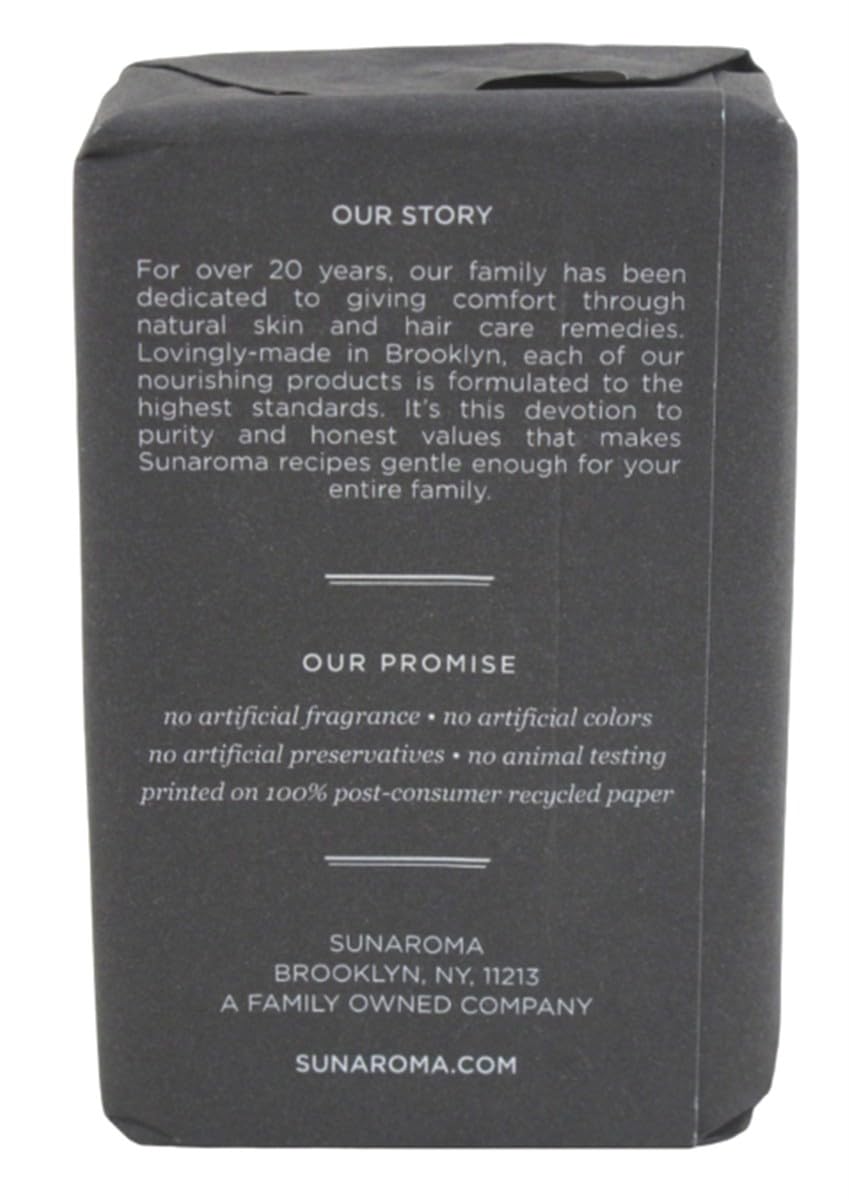 Sunaroma Soap Bar Charcoal With Bergamot Oil 8 Ounce (2 Pack)