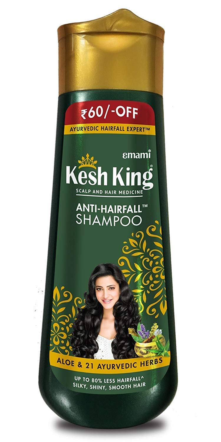 Kesh King Ayurvedic Scalp And Hair Oil, 300Ml & Anti Hairfall Shampoo, 340Ml Combo