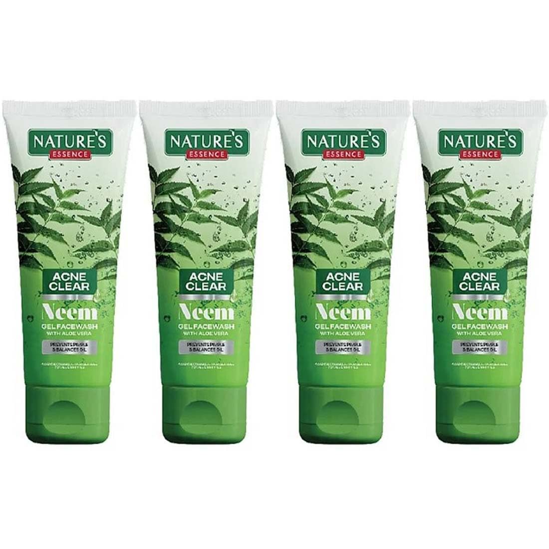 NatureS Essence Neem And Aloe Vera Face Wash, 65 Ml (Pack Of 4)