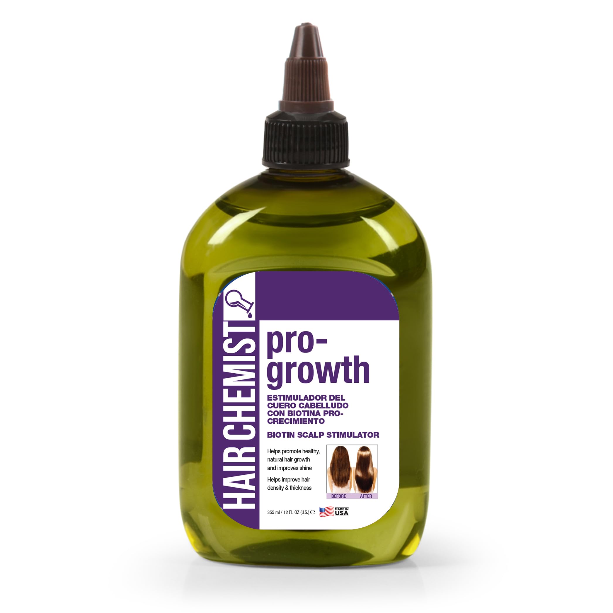 Hair Chemist ProGrowth Scalp Stimulator with Biotin  Large 12 oz.