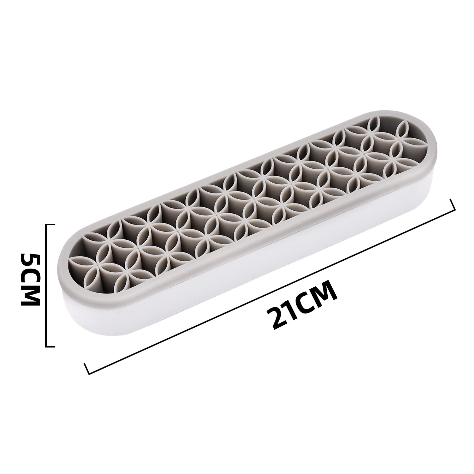ESIW 2 PCS Multi-Purpose Cosmetic Storage Box, Desktop Organizers Silicone Make Up Brush Storage Stand Desktop Storage Box for B