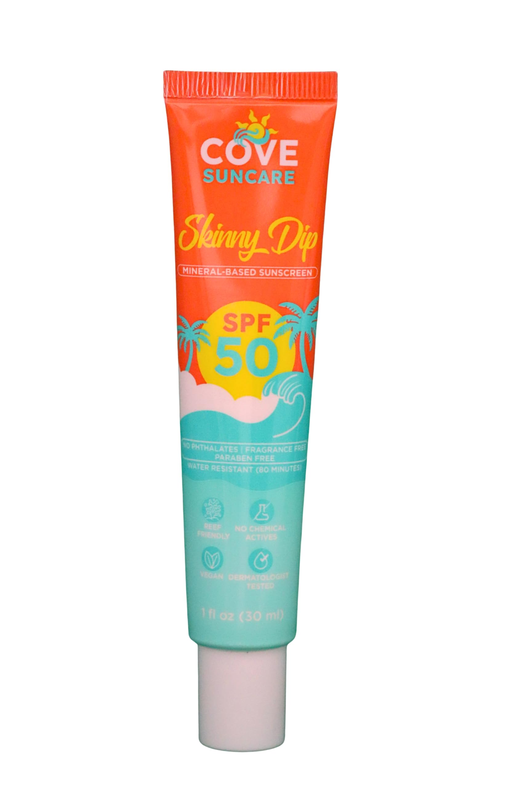 Skinny Dip Mineral SPF 50 Sunscreen for Face and Body  Lightweight, Hydrating Daily Sun Protection with Squalane & Niacinamide,