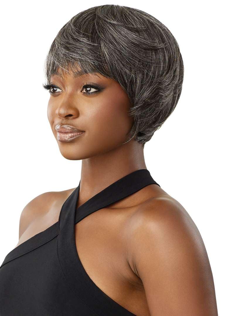 Outre Fab & Fly Full Cap Wig Gray Glamour - Human Hair - Muriel (OM280/34/44)