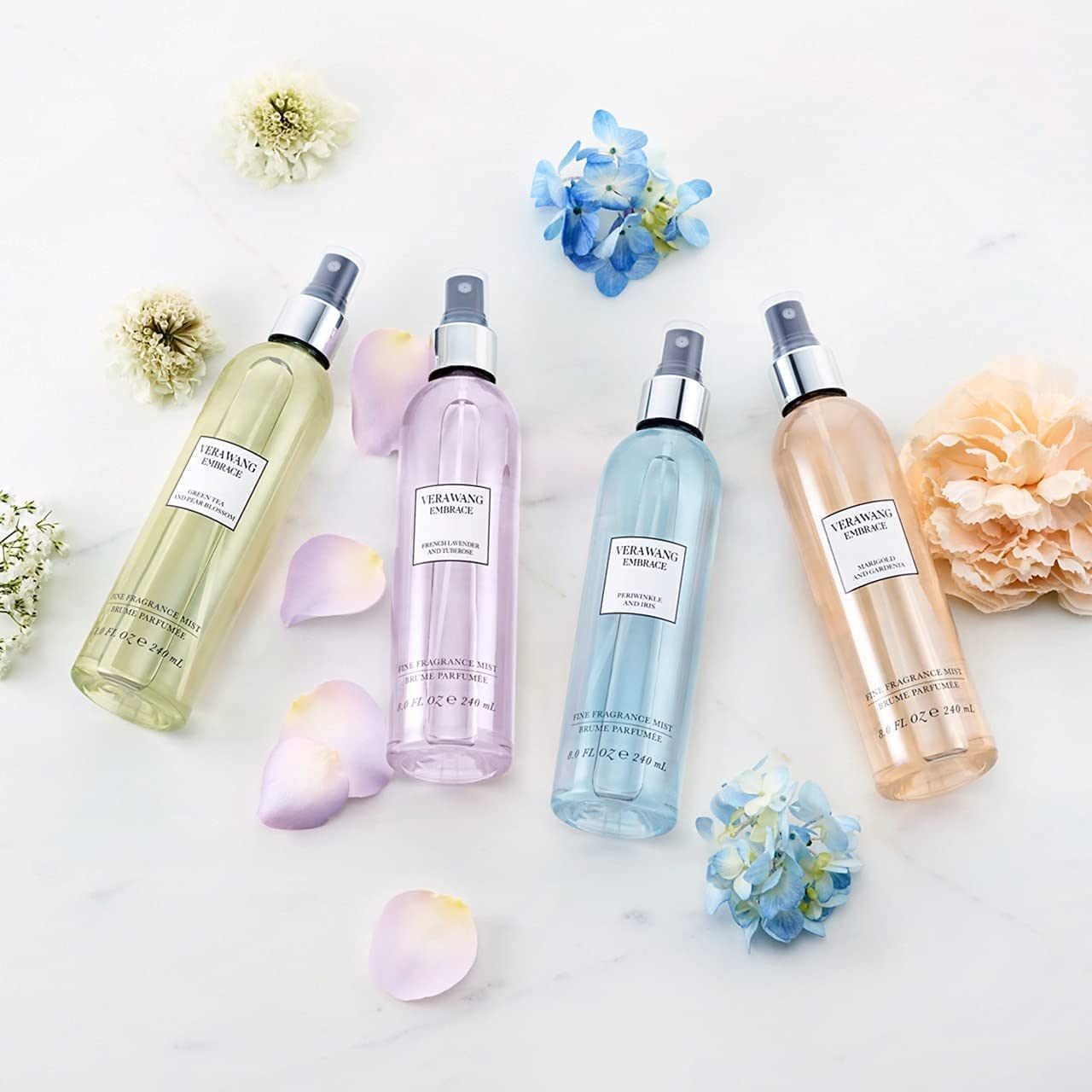 Vera Wang Embrace Body Mist Spray For Women, Green Tea & Pear Blossom, 8 Fl Oz