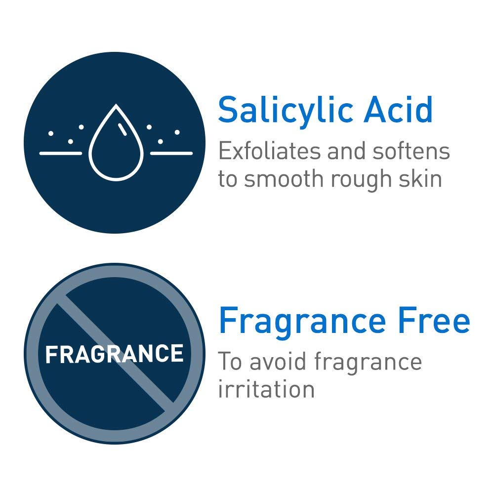 CeraVe Moisturizing Cream with Salicylic Acid, Exfoliating Body Cream with Lactic & Hyaluronic Acid, Niacinamide, and Ceramides,
