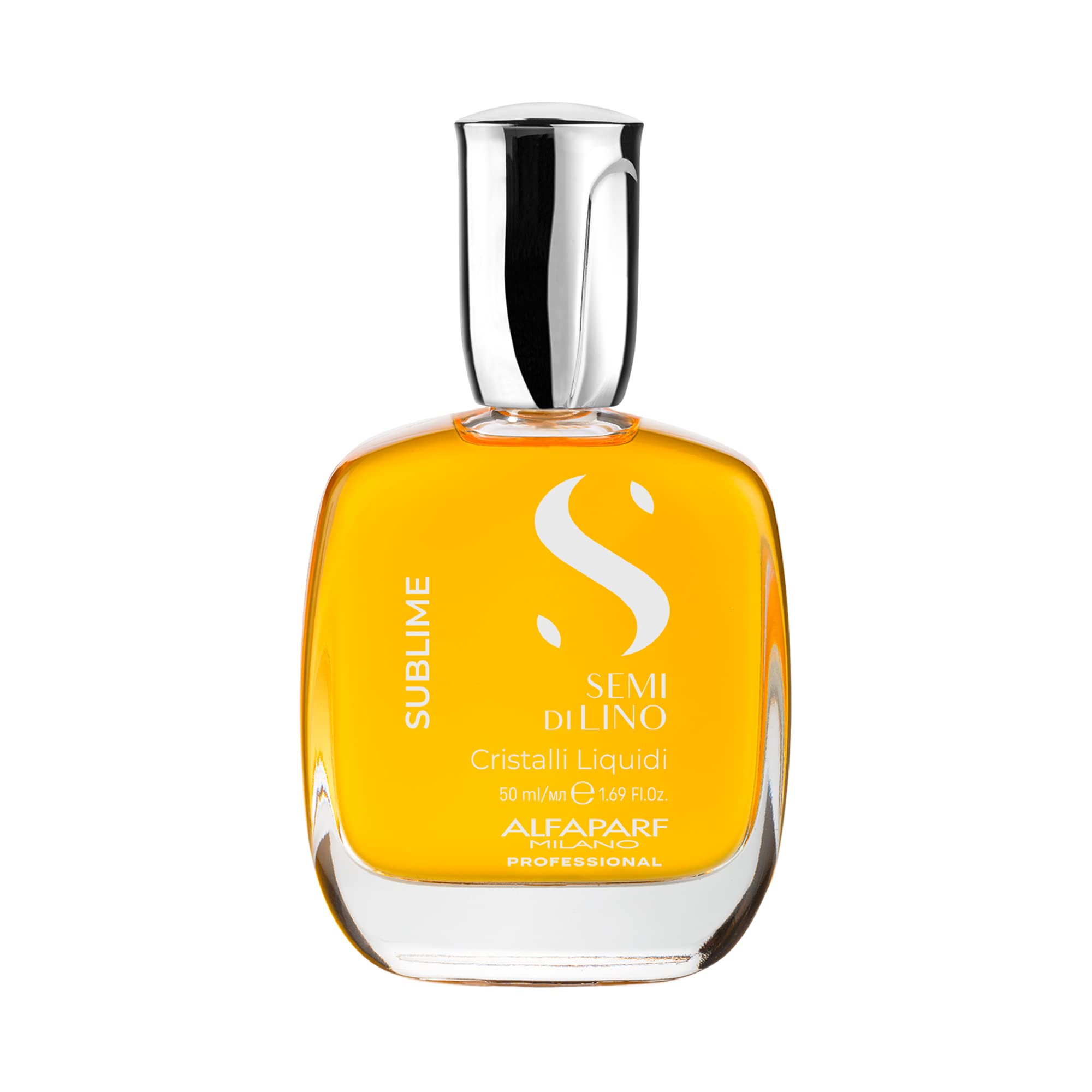 Alfaparf Milano Semi di Lino Sublime cristalli Liquidi Hair Oil with Thermal Protection - Superior Hair Finishing Smoothing Seru