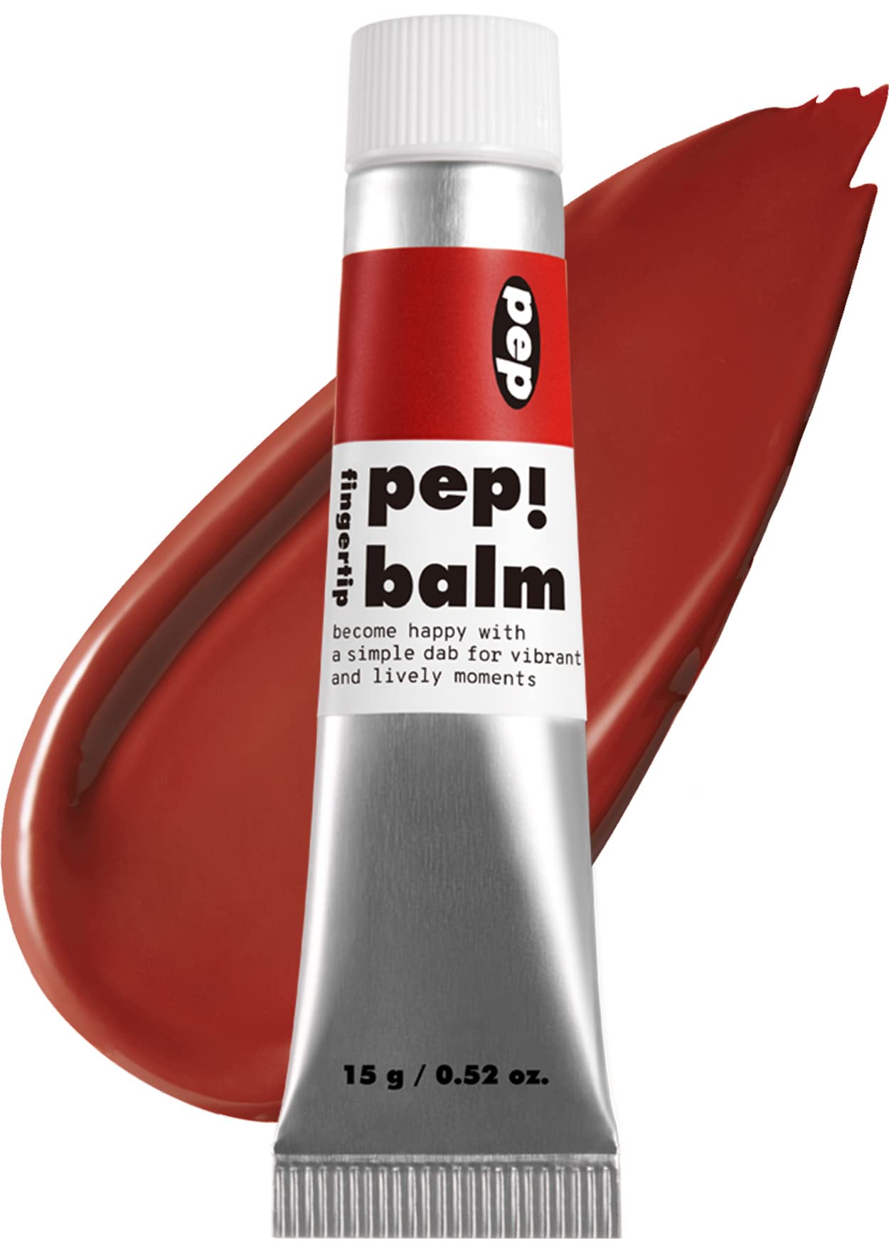 I'M MEME Multi-use Lip and Cheek Tint - Pep! Balm | With Shea Butter, Gift, Liquid Blush and Lip Paint, Travel-Friendly, 001 Rec
