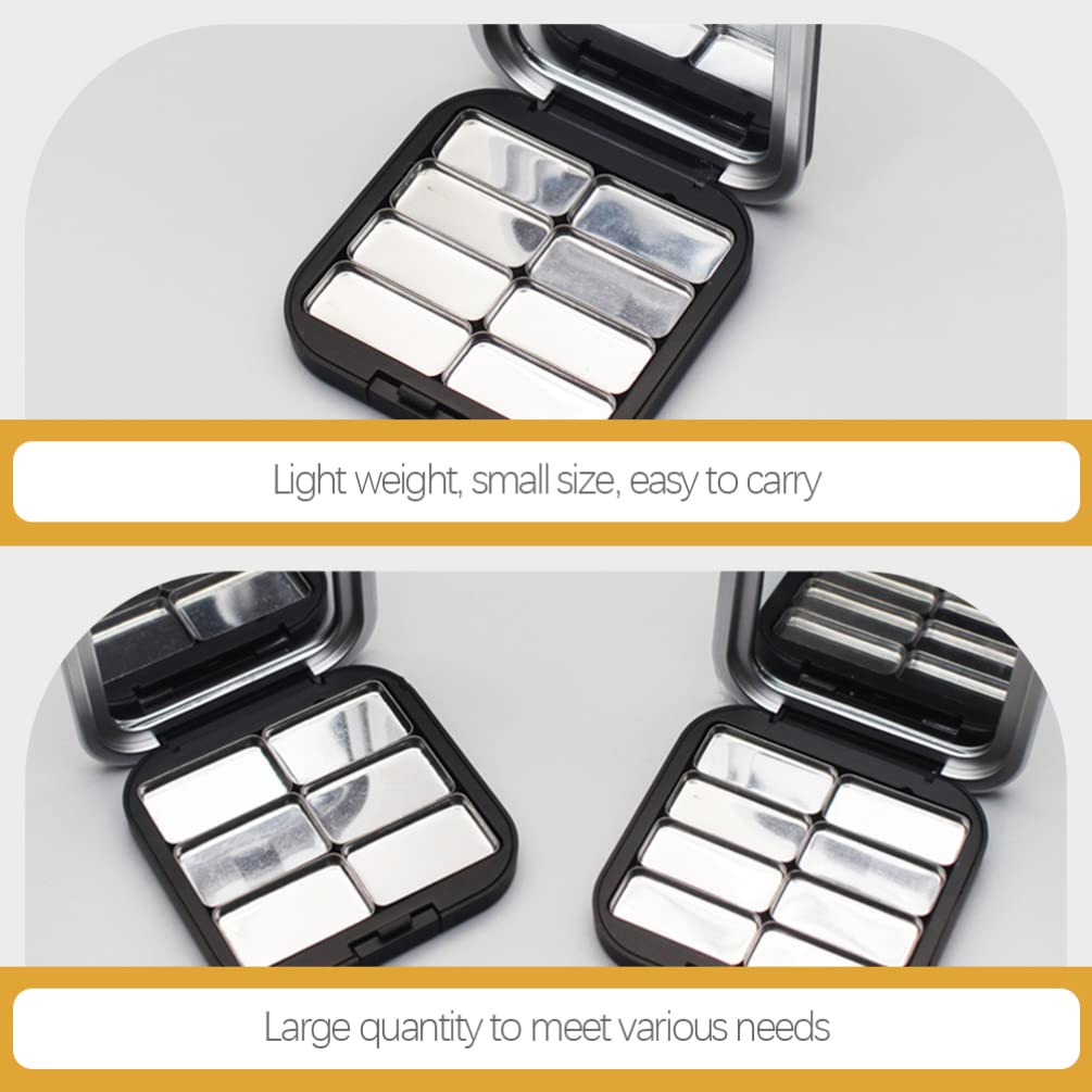 Beaupretty 2pcs Empty Lipstick Palette DIY Lipstick Lip Balm Blusher Containers Refillable Makeup Eyeshadow Storage Case Box wit