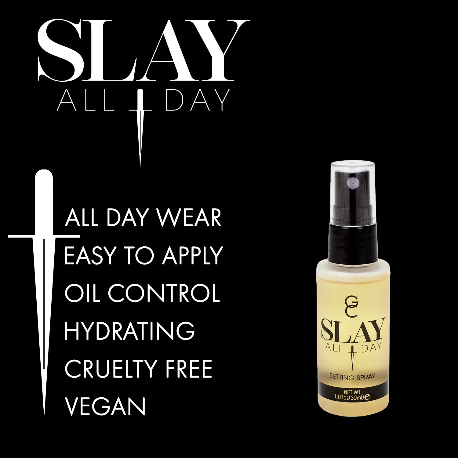 Gerard Cosmetics Makeup Setting Spray Mini (Lemongrass) | Slay All Day Scented Makeup Finishing Spray | Oil Control, Matte Finis