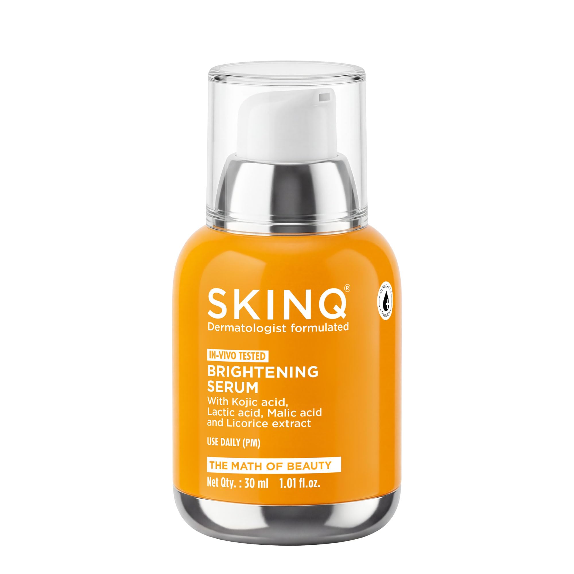 SKINQ Kojic Acid Serum for Face | Licorice Root & Lactic Acid | Dark Spot Remover for Hyperpigmentation & Sun Spots | Brightenin