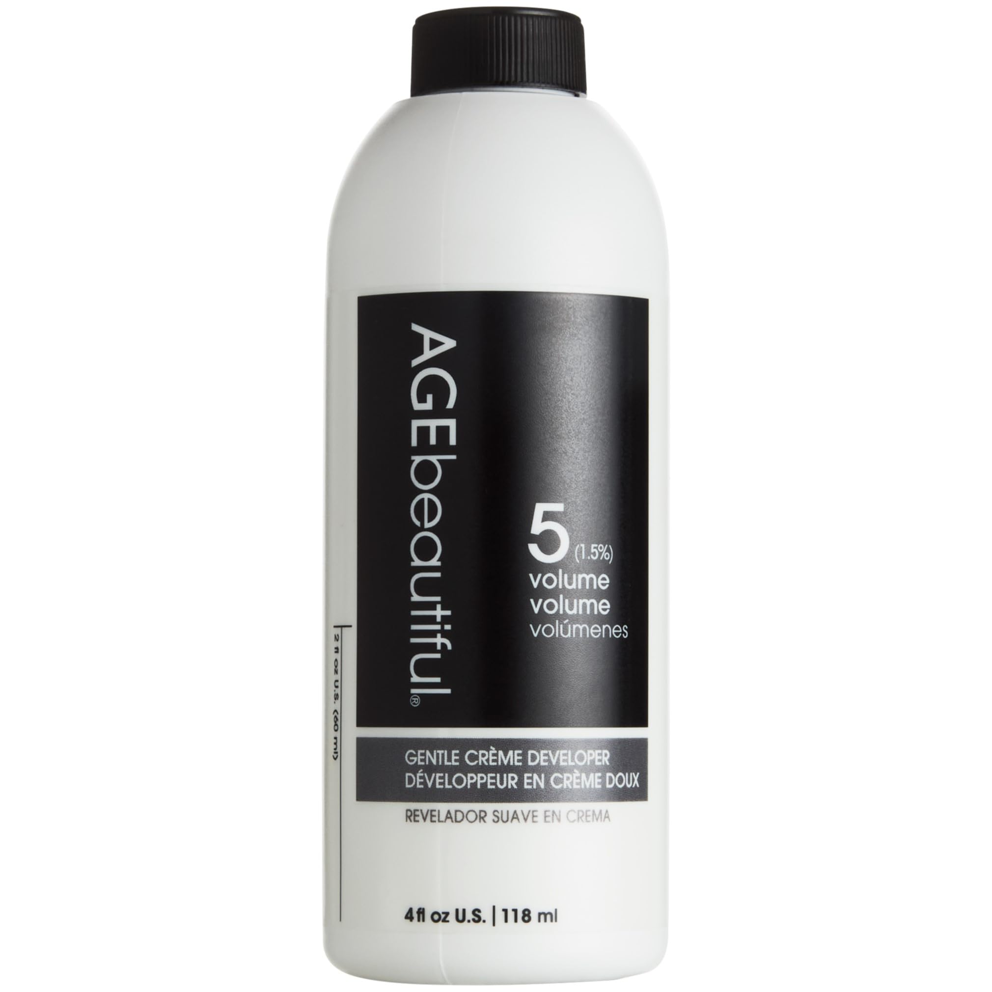 AGE beautiful 5-Volume Gentle Creme Hair Developer | For Permanent Hair Color Dyes, Toners, Lighteners | Professional Salon Colo