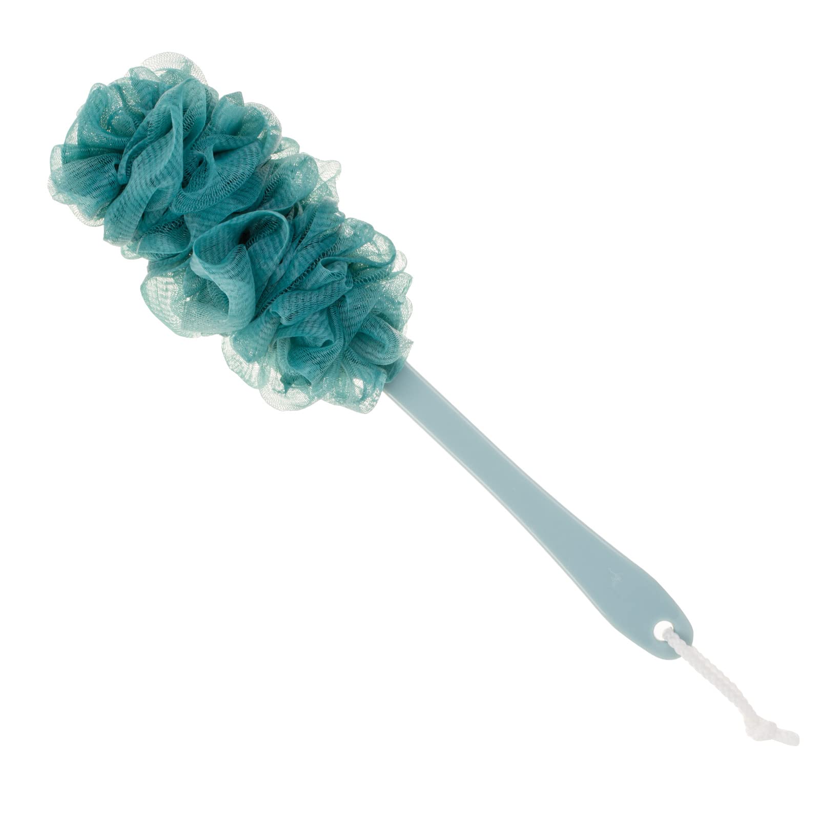 Arswin Lufa Back Scrubber For Shower, Anti-Slip Long Handle Bath Sponge Shower Brush, Soft Nylon Mesh Back Cleaner Washer, Loofa