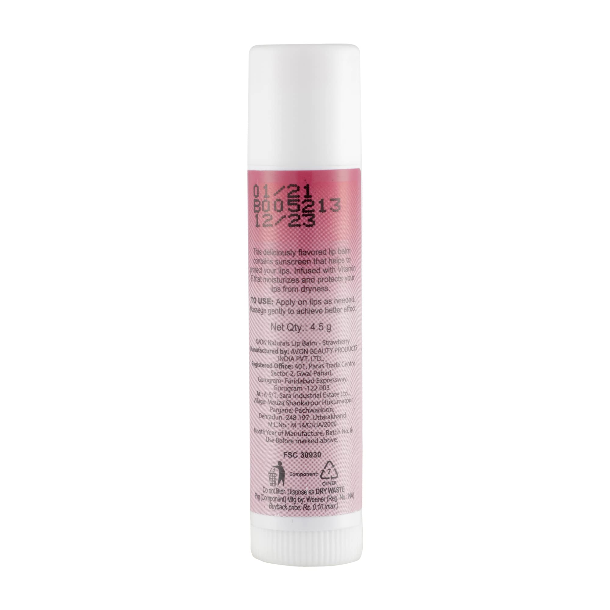 Avon Naturals Lip Balm (Strawberry)