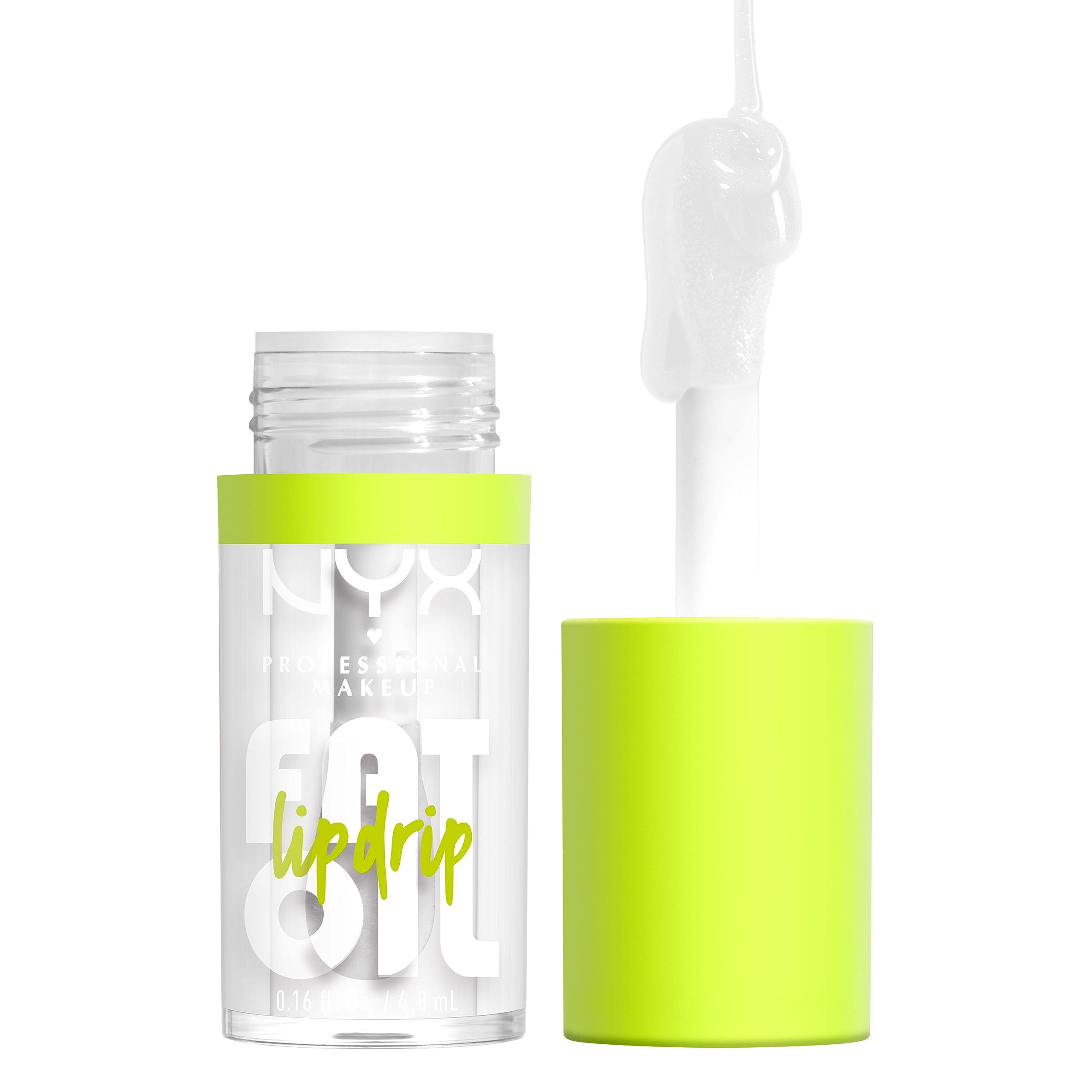 NYX PROFESSIONAL MAKEUP Fat Oil Lip Drip, Vegan Tinted Lip Oil, 0.16 Fl Oz, Up to 12 HR Hydration, Color 01 My Main