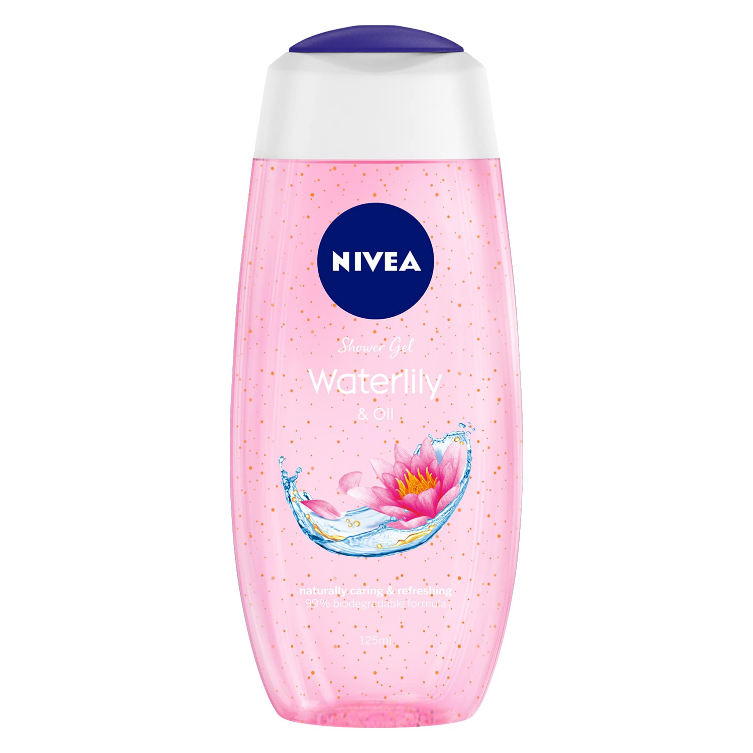 Nivea Waterlily And Oil 125 Ml Body Wash| Shower Gel With Scent Of Waterlily And Care Oil | Pure Glycerin For Instant Soft & Sum