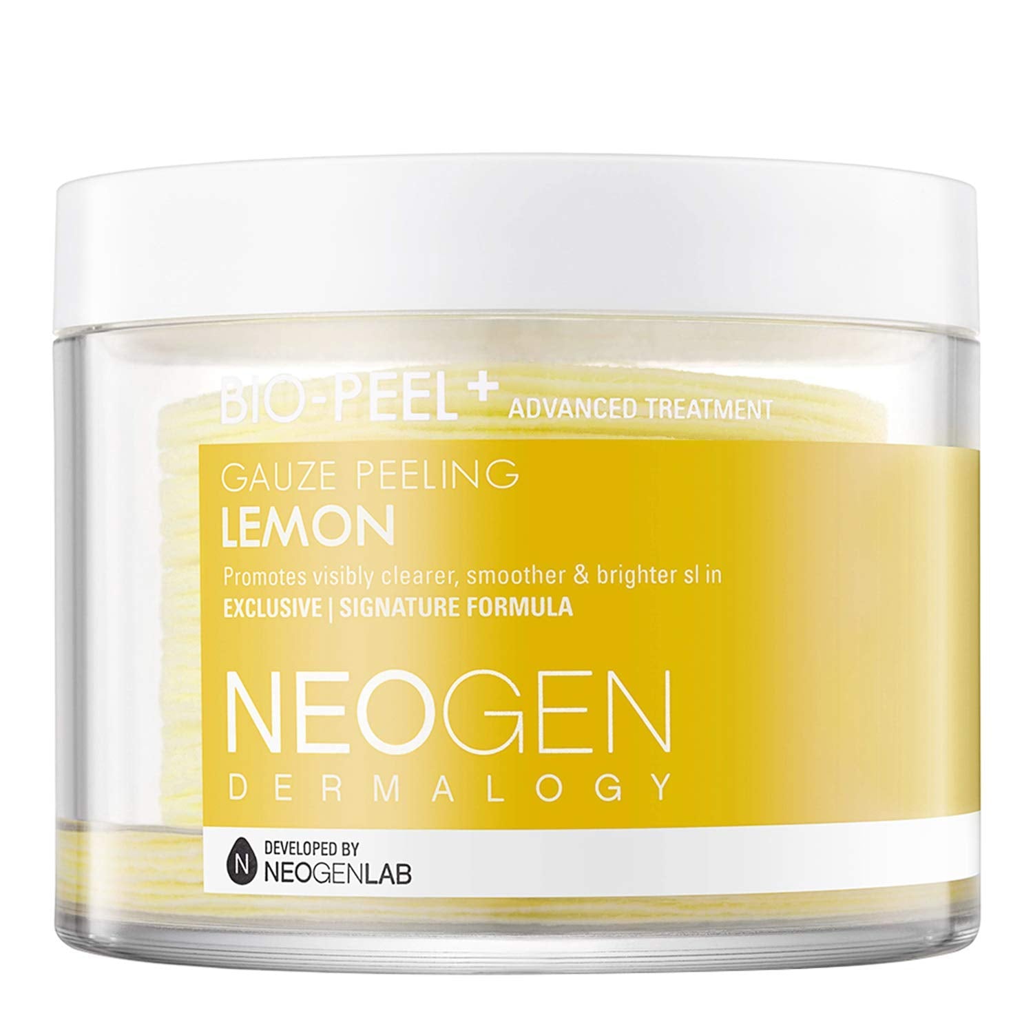 DERMALOGY by NEOGENLAB Bio-Peel Gauze Peeling Pads, Lemon, 30 Count