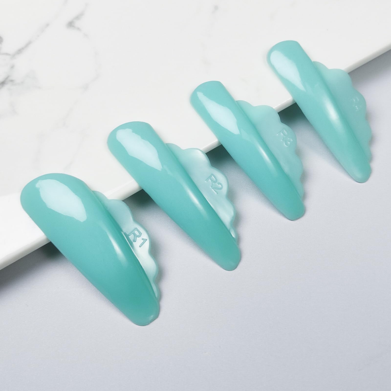 PERMANIA Lash Lift Pad, Liquid Silicone Super Elastic Lash Lift Rods Eyelash Shield V Warp 8 Pcs Eyelash Curler (Blue)