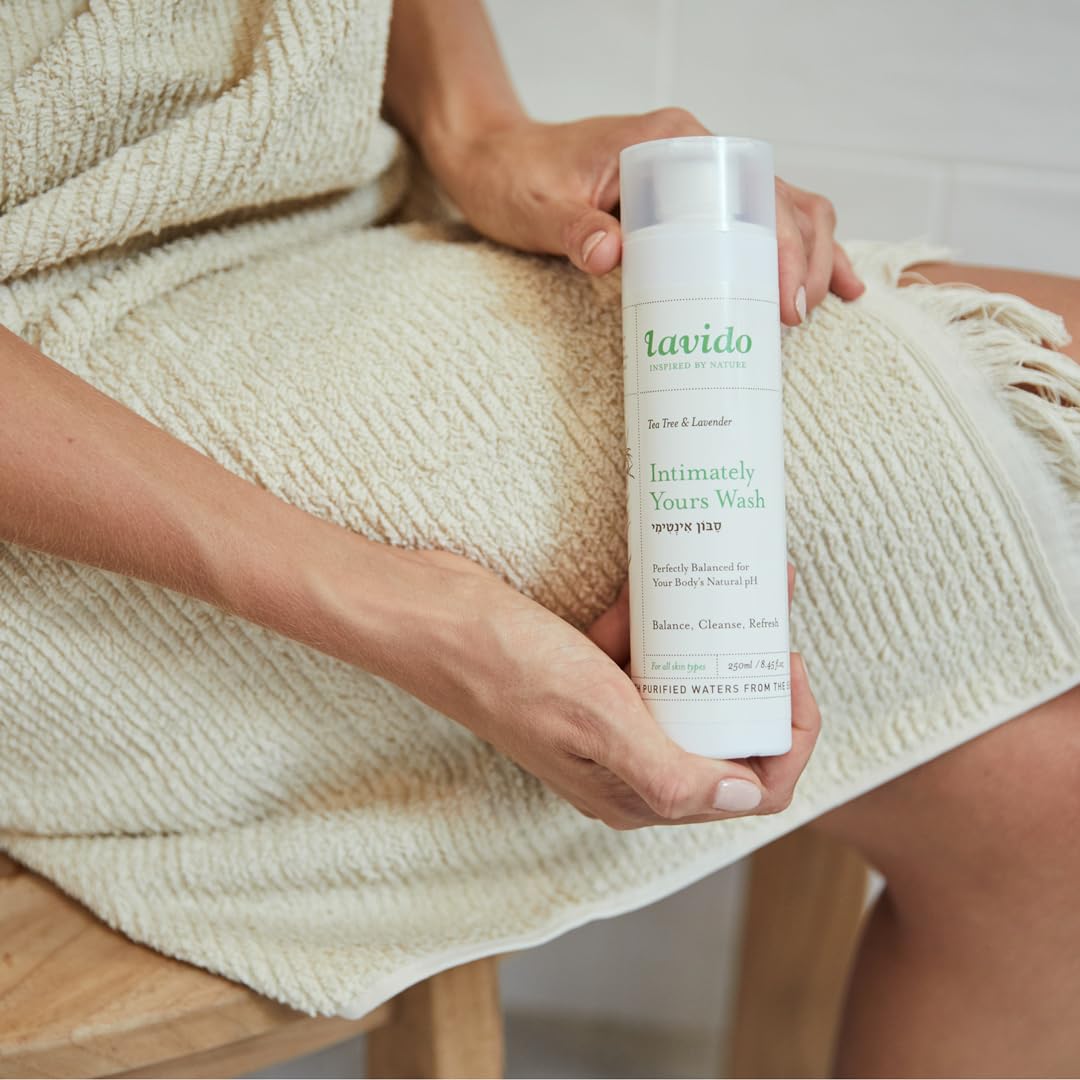 Lavido - Intimately Yours Wash | Clean, Non-Toxic Skincare (Tea Tree + Lavender, 8.4 fl oz | 250 ml)