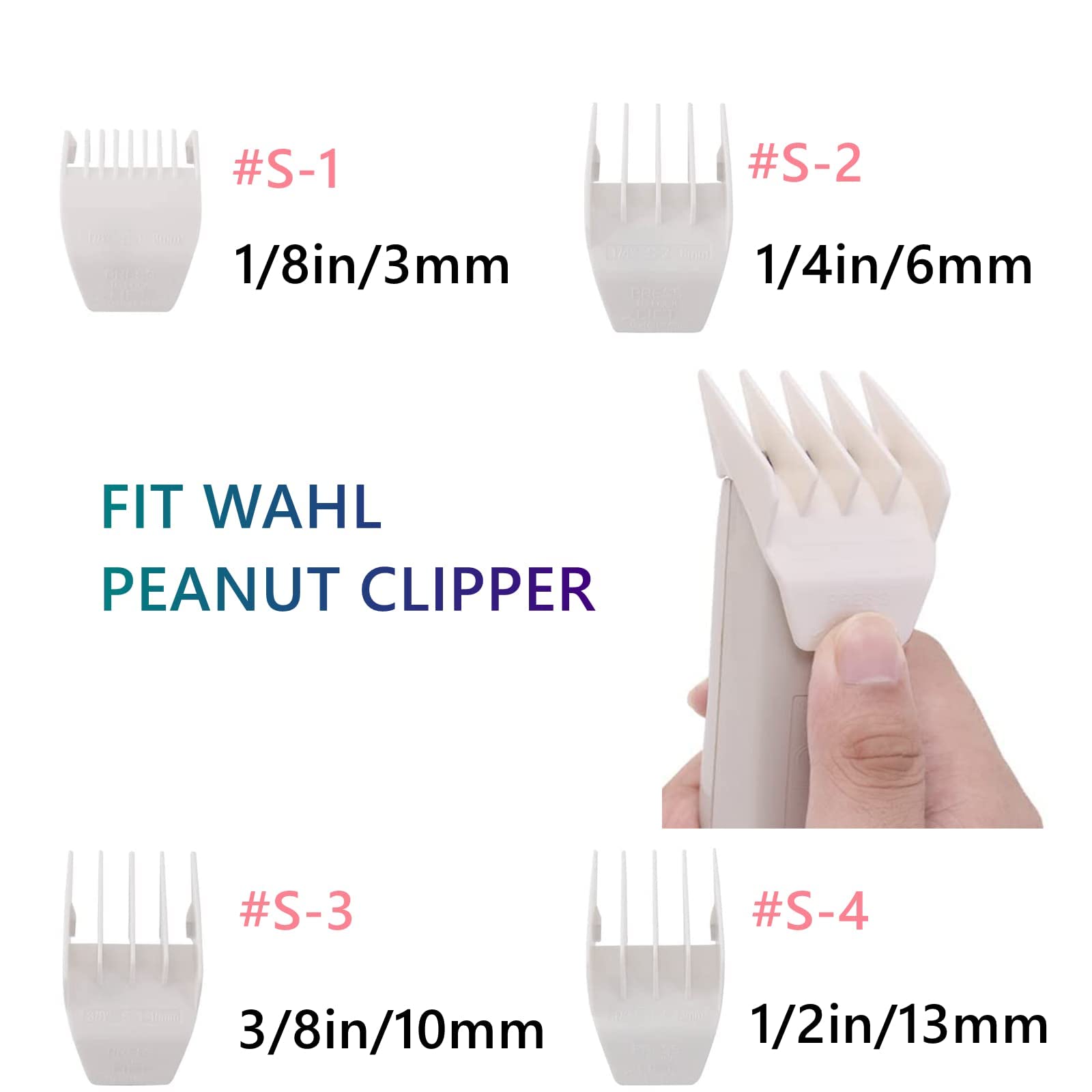 2 Pack Professional Peanut Clipper/Trimmer Snap On Replacement Blades #2068-300 - Compatible with Wahl Peanut Hair Clipper/Trimm
