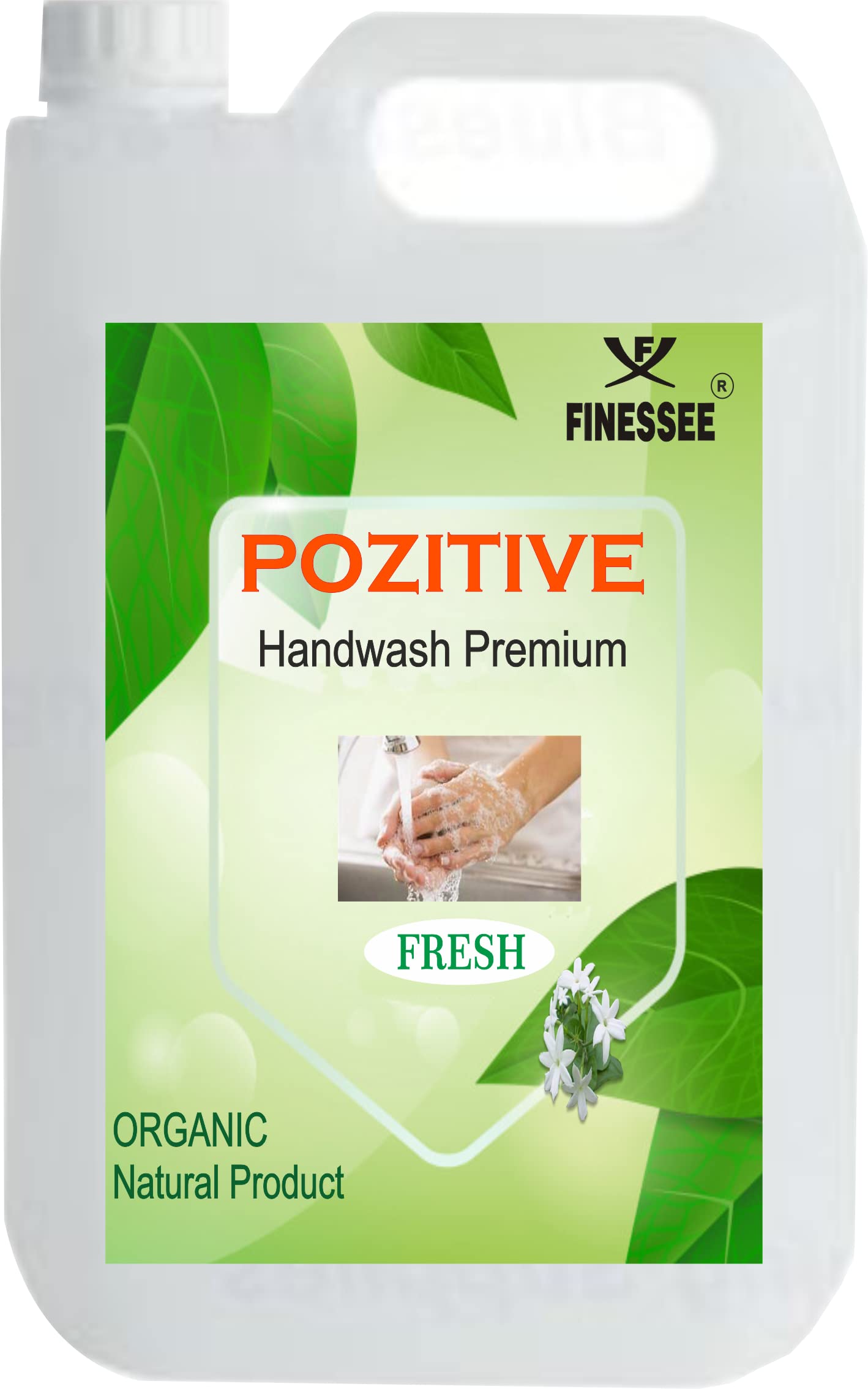 Finessee Handwash With Natural Ingredient Organic Pozitive Hand Wash For Daily Use With Mogra Fragrance Handwash Liquid Refill F