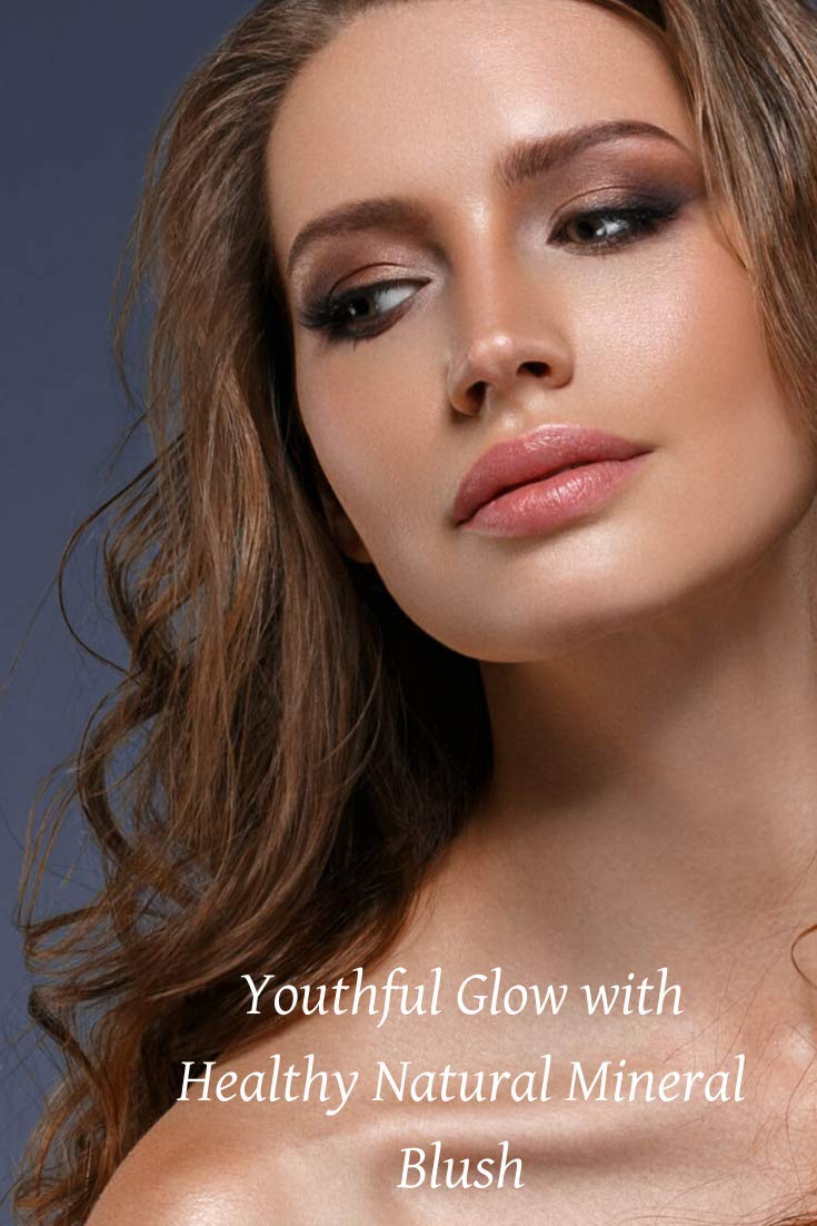 Ageless Derma Baked Mineral Makeup Healthy Blush (Raspberry Frost). Highlighter Makeup
