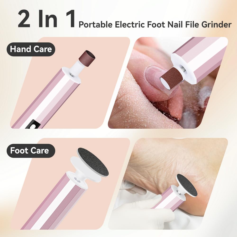 Callus Remover for Feet,Electric Foot Callus Remover with 80pcs Sandpaper Discs, 9 Speeds Pedicure Tools for Feet, Replacement S