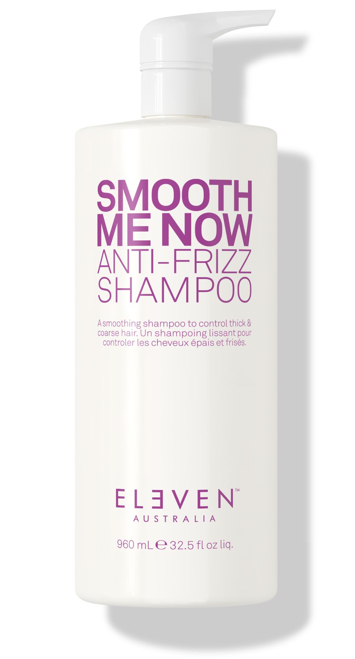 ELEVEN AUSTRALIA Smooth Me Now Anti-Frizz Shampoo for Frizz Control, Silky Smooth Hair, Moisturizes & Protects, Enhances Smoothn