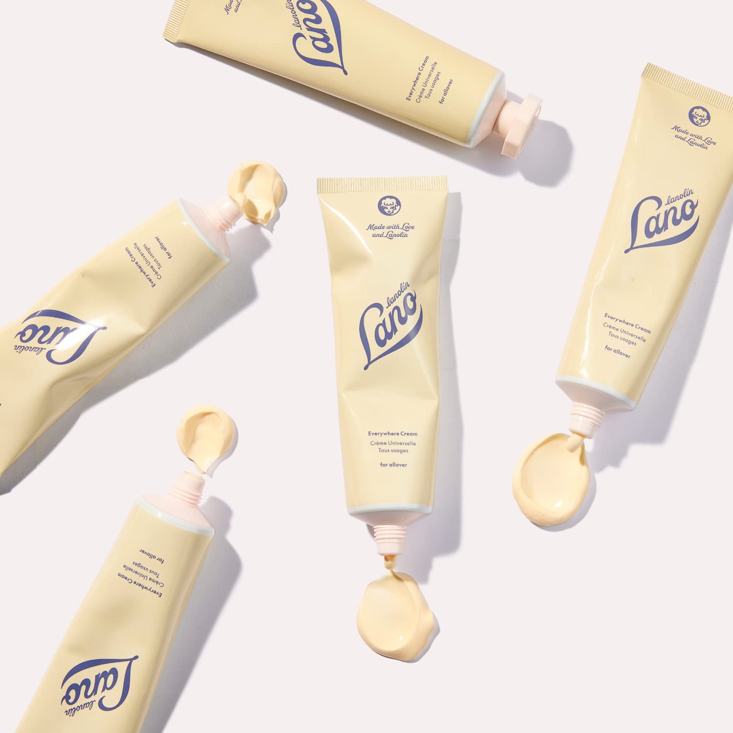 Lanolips Allover Everywhere Multi-Cream - Ultra Hydrating Body Lotion & Face Moisturizer For Dry, Cracked Skin - Safe Body & Fac