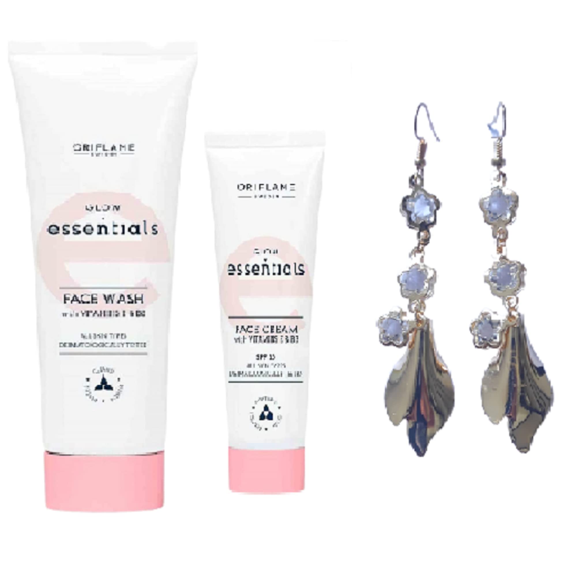 Glow Face Wash And Face Cream Spf 10 With Vitamins E & B3 (By Ori Flame)