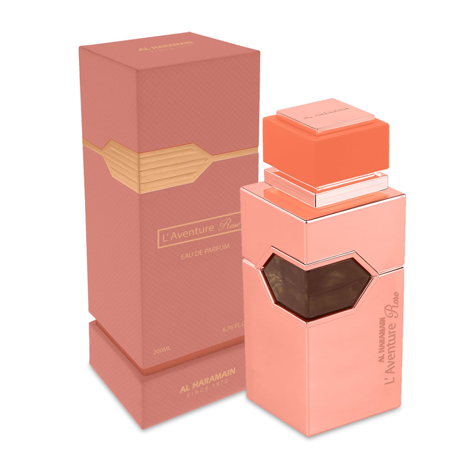 Al Haramain L'Aventure Rose - Perfume For Women - Amber Floral Fragrance With Rose, Jasmine, And Amber - Immerses In Luxury - 6.