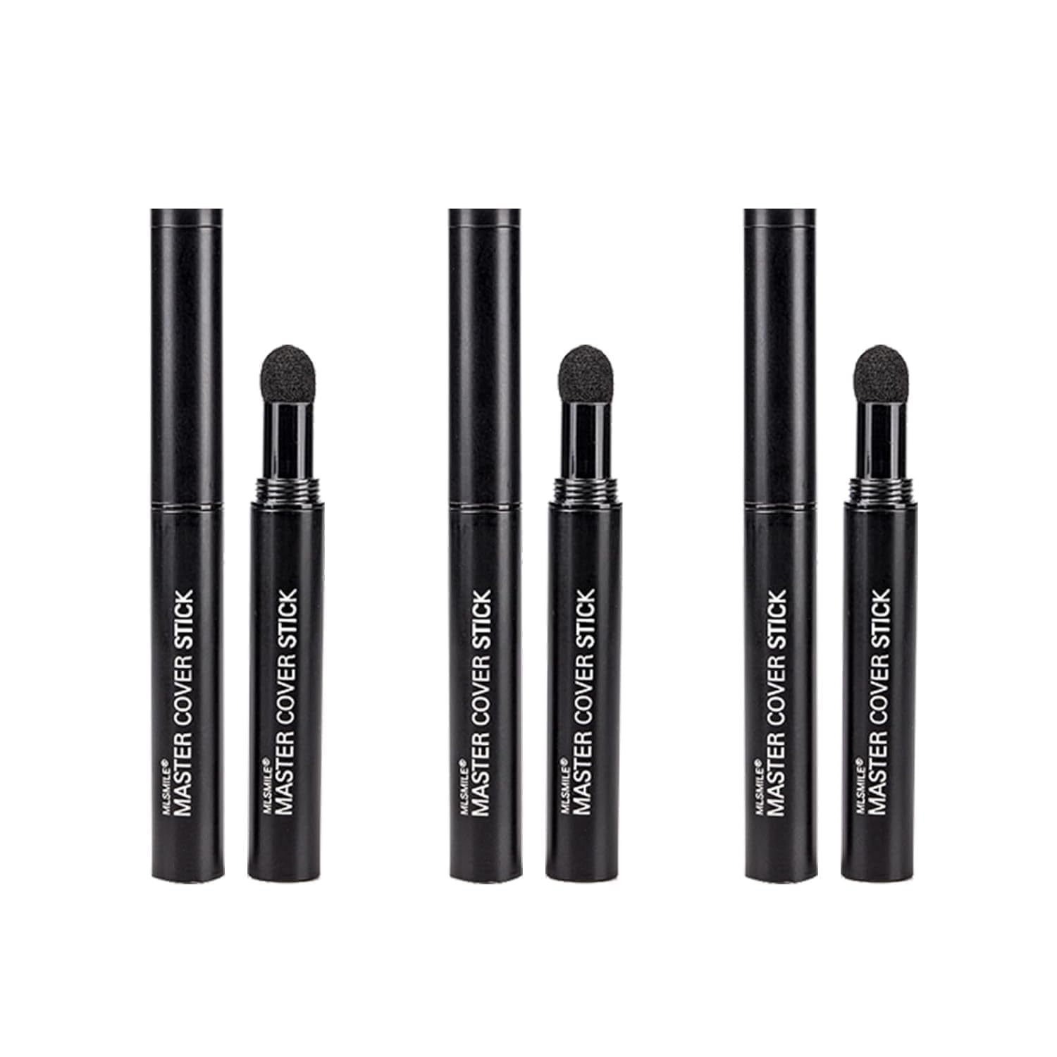 MLSMILE 3PCS Hairline Powder Stickfor Women & Men, Brown Hair Color