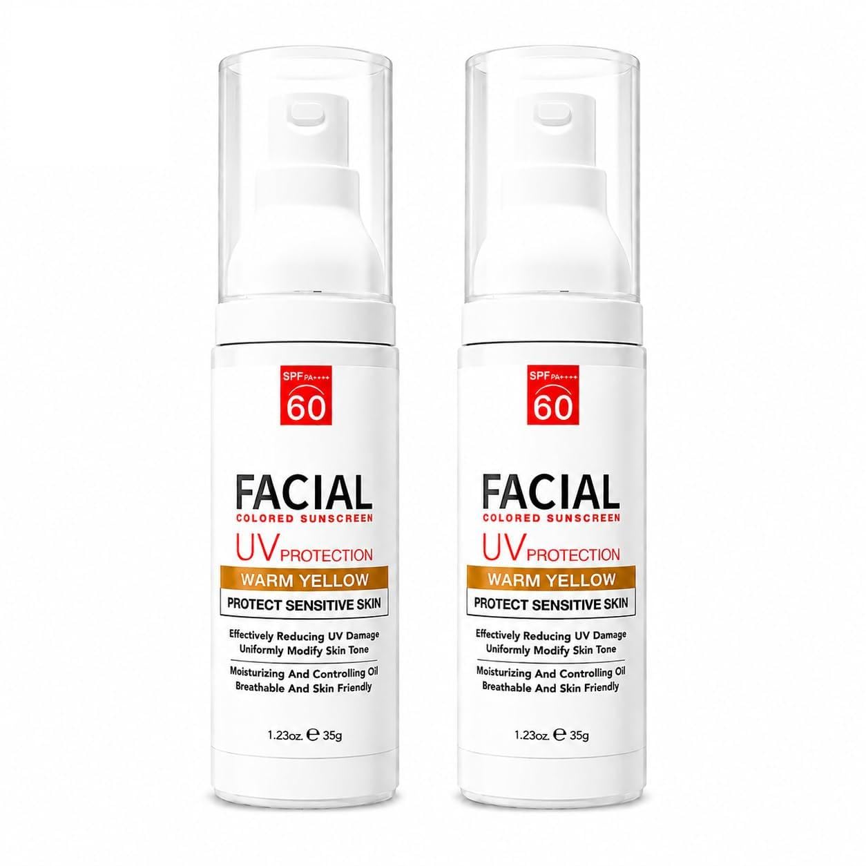 Tea Extract & Hyaluronic Acid Sunscreen SPF 60, Pack of 2