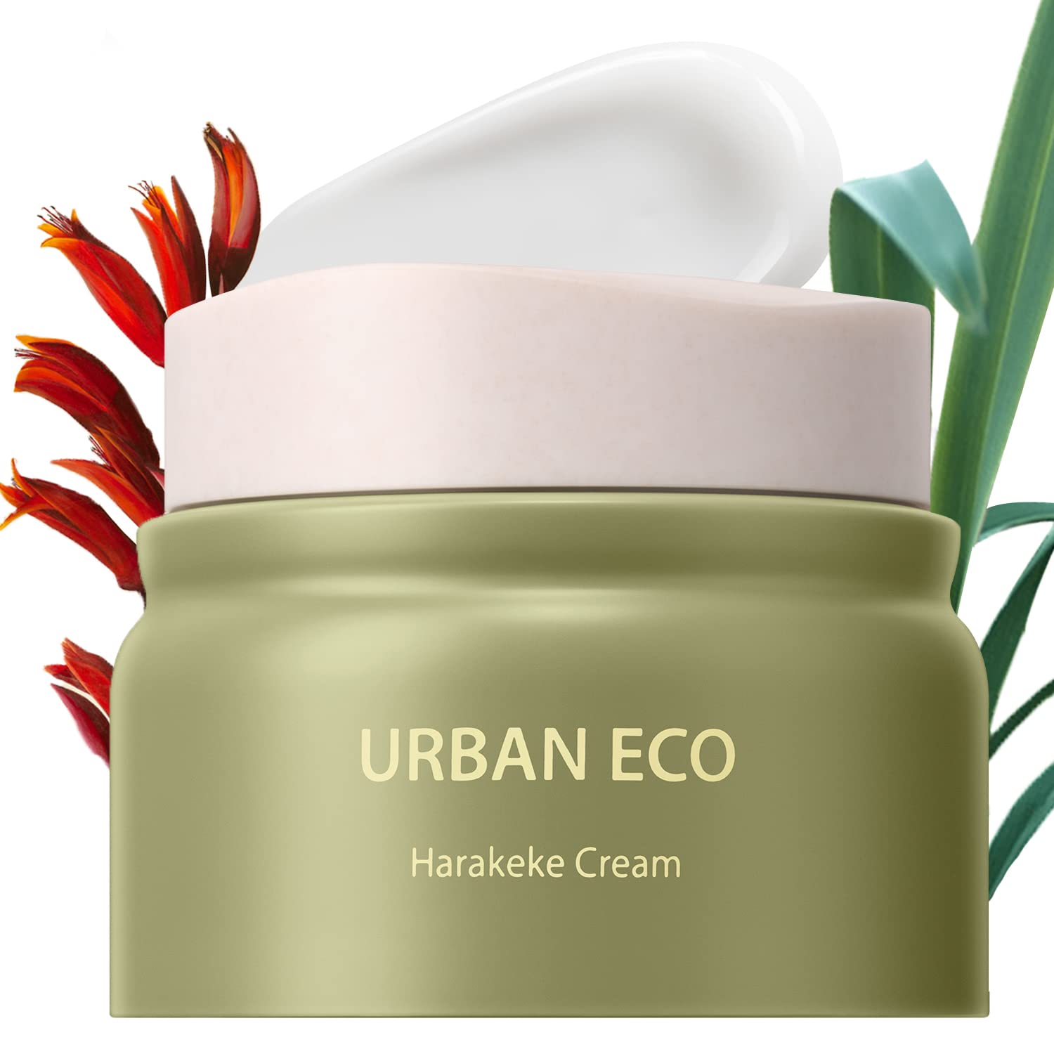 THESAEM Urban Eco Harakeke Cream 1.69oz. - Vegan Face Moisturizer with Harakeke Extracts and Hyaluronic Acid - Soft Melting Text