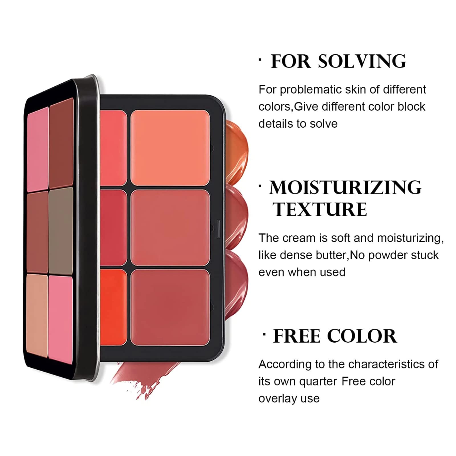 SURORAIN 12 Colors Blush Palette - Long-Wearing, Smudge Proof, Matte Finish, 4.3 oz, Cruelty-Free Face Makeup