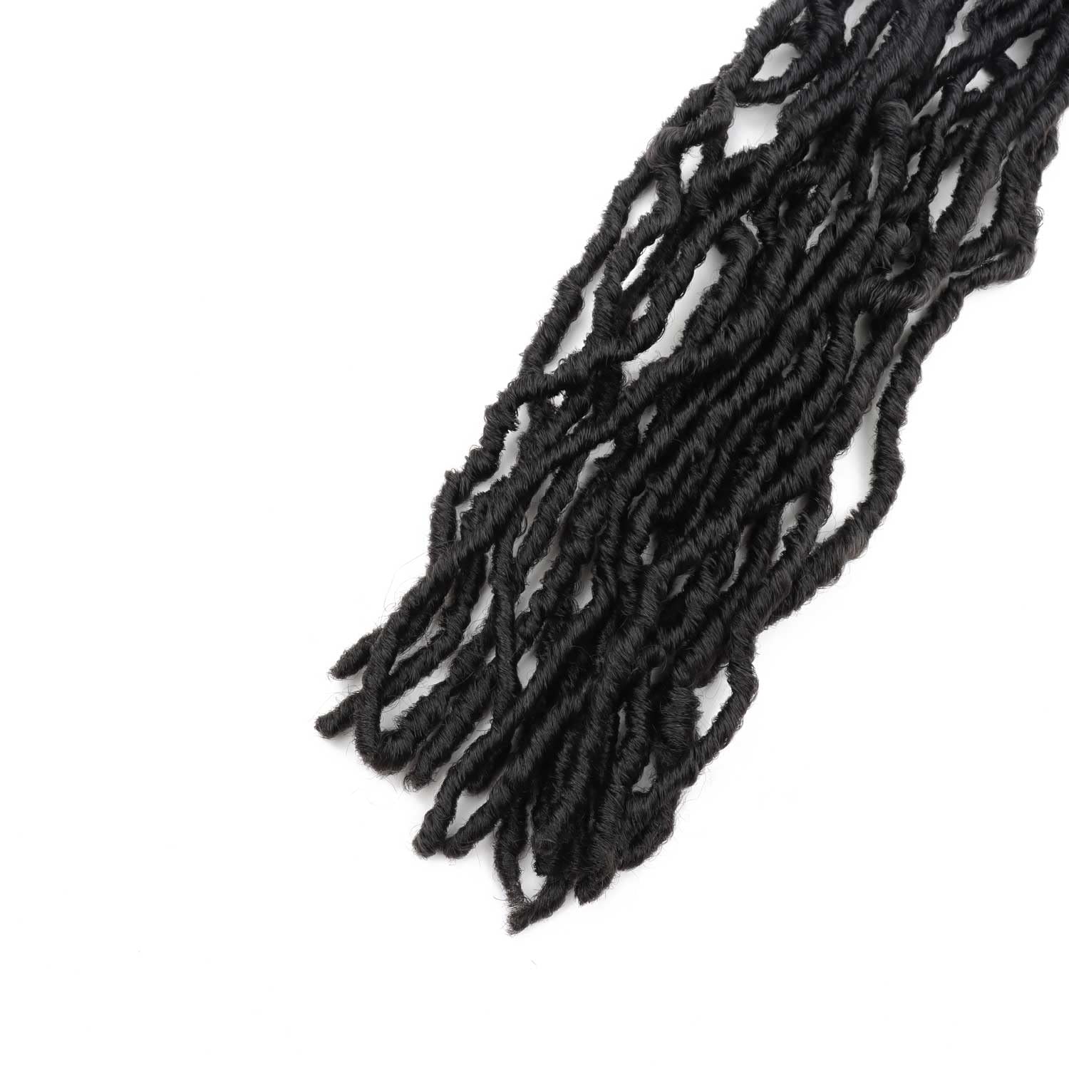 24 Inch Faux Locs Crochet Hair Pre Looped 6 Packs Soft Locs Crochet Braids Goddess Locs Dreadlocs Synthetic Hair For Black Women