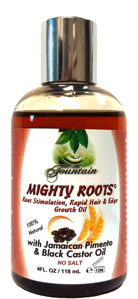 Fountain Jamaican Black Castor Oil and Pimento Edge or Hair Loss Treatment for 3 Times Faster Growth 4 Ounces